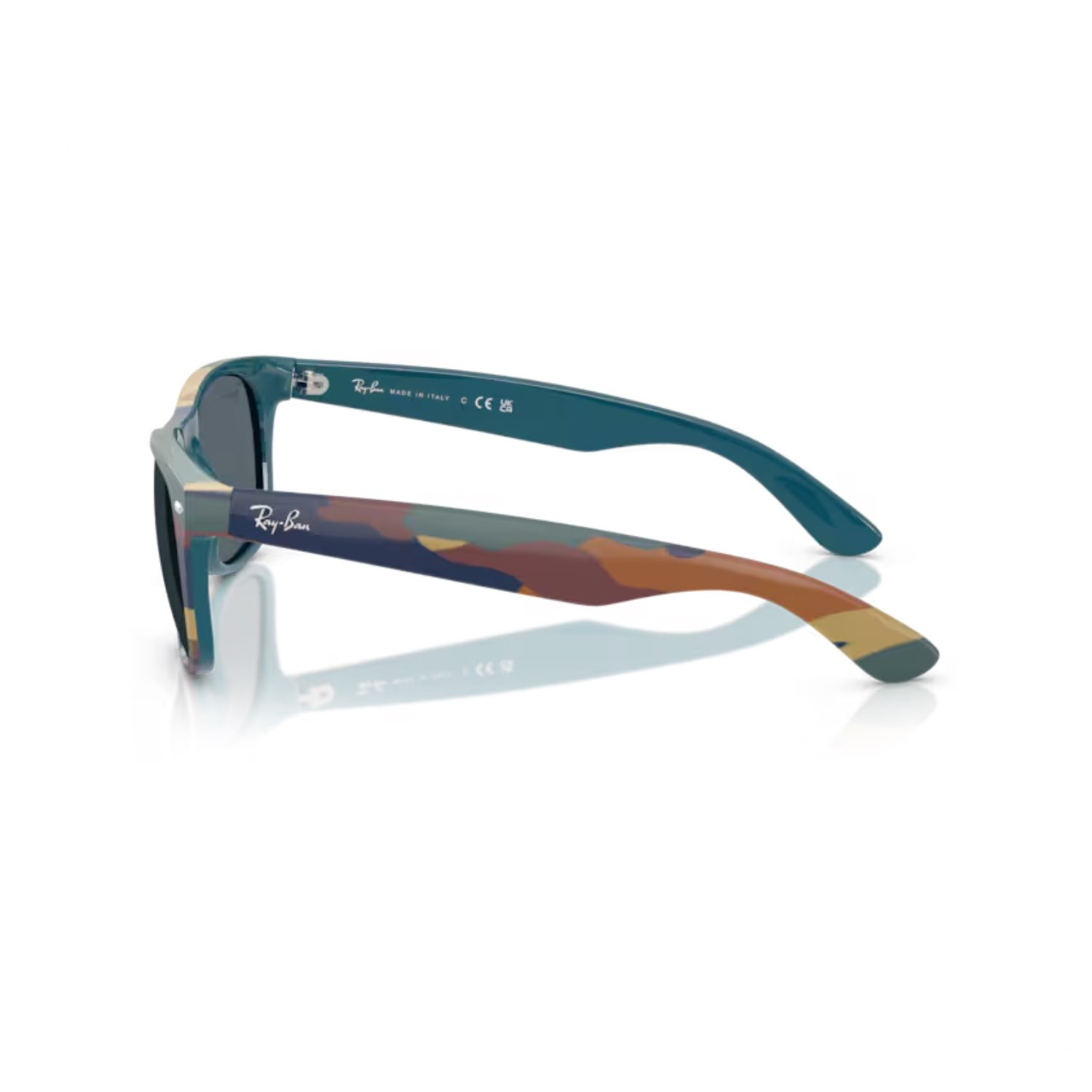 Ray-Ban RB 2132 6824R5 55 New Wayfarer Unisex Kare Çok Renkli Kemik Güneş Gözlüğü