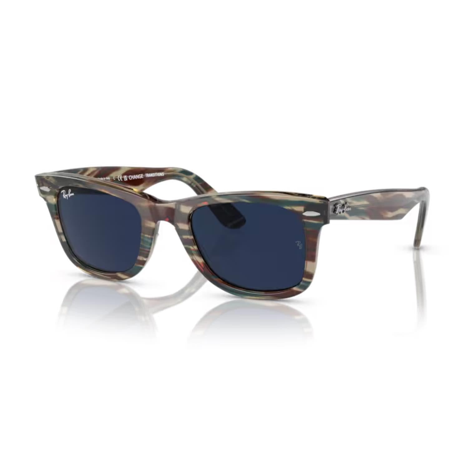 Ray Ban RB 2140 1387GG 50 Photochromic Unisex Kare Çok Renkli Kemik Güneş Gözlüğü