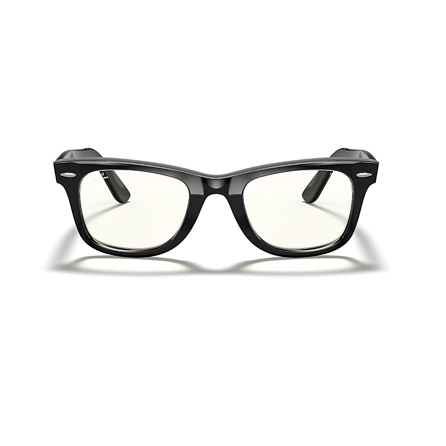 Ray-Ban RB 2140 9015F 50 Wayfarer Photochromic Unisex Kare Siyah Kemik Güneş Gözlüğü