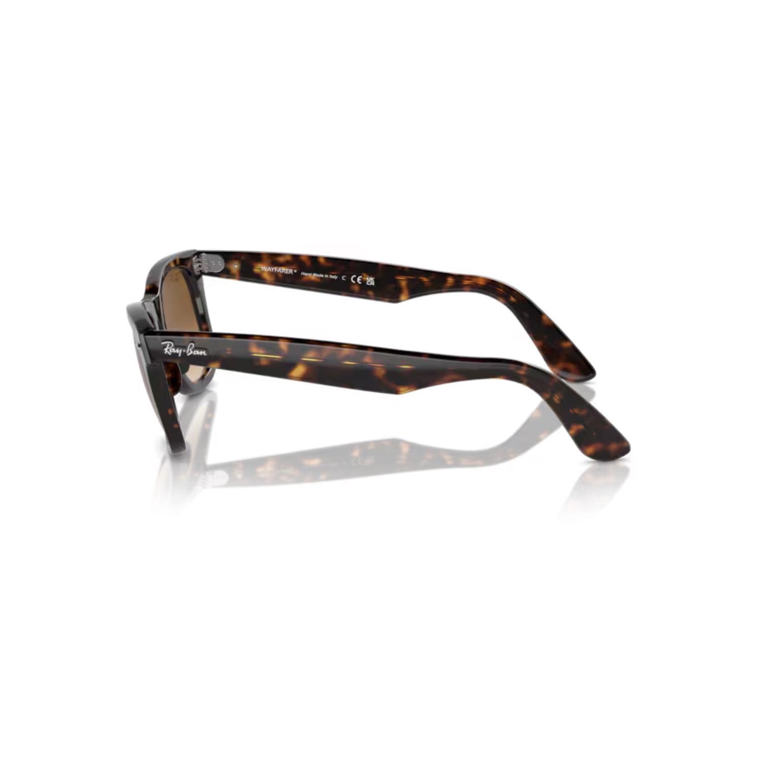 Ray-Ban RB 2140 90251 50 Wayfarer Unisex Dikdörtgen Kırçıllı Kahverengi Kemik Güneş Gözlüğü