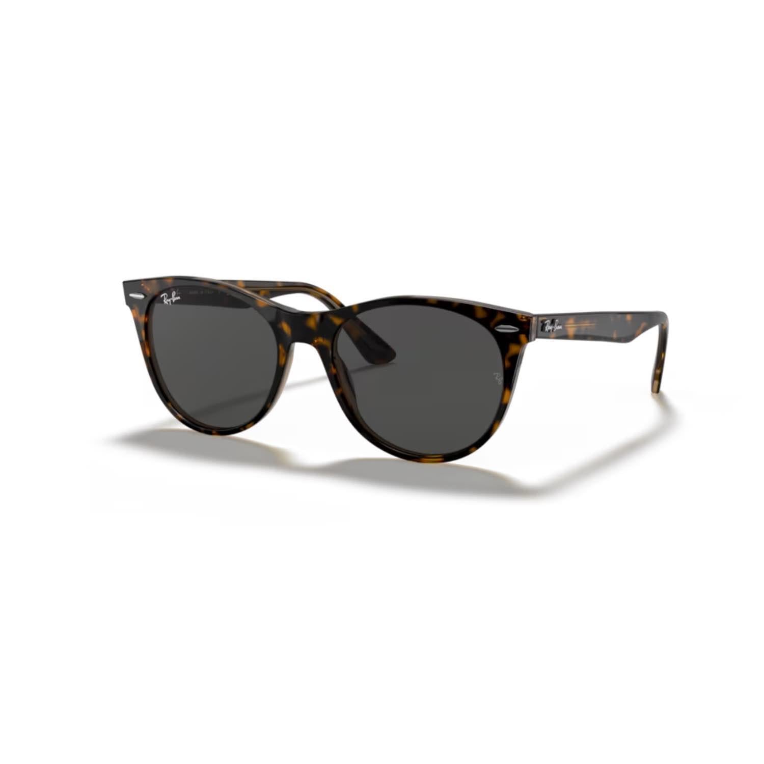 Ray-Ban RB 2185 1292B1 55 Unisex Geometrik Kırçıllı Kahverengi Kemik Güneş Gözlüğü