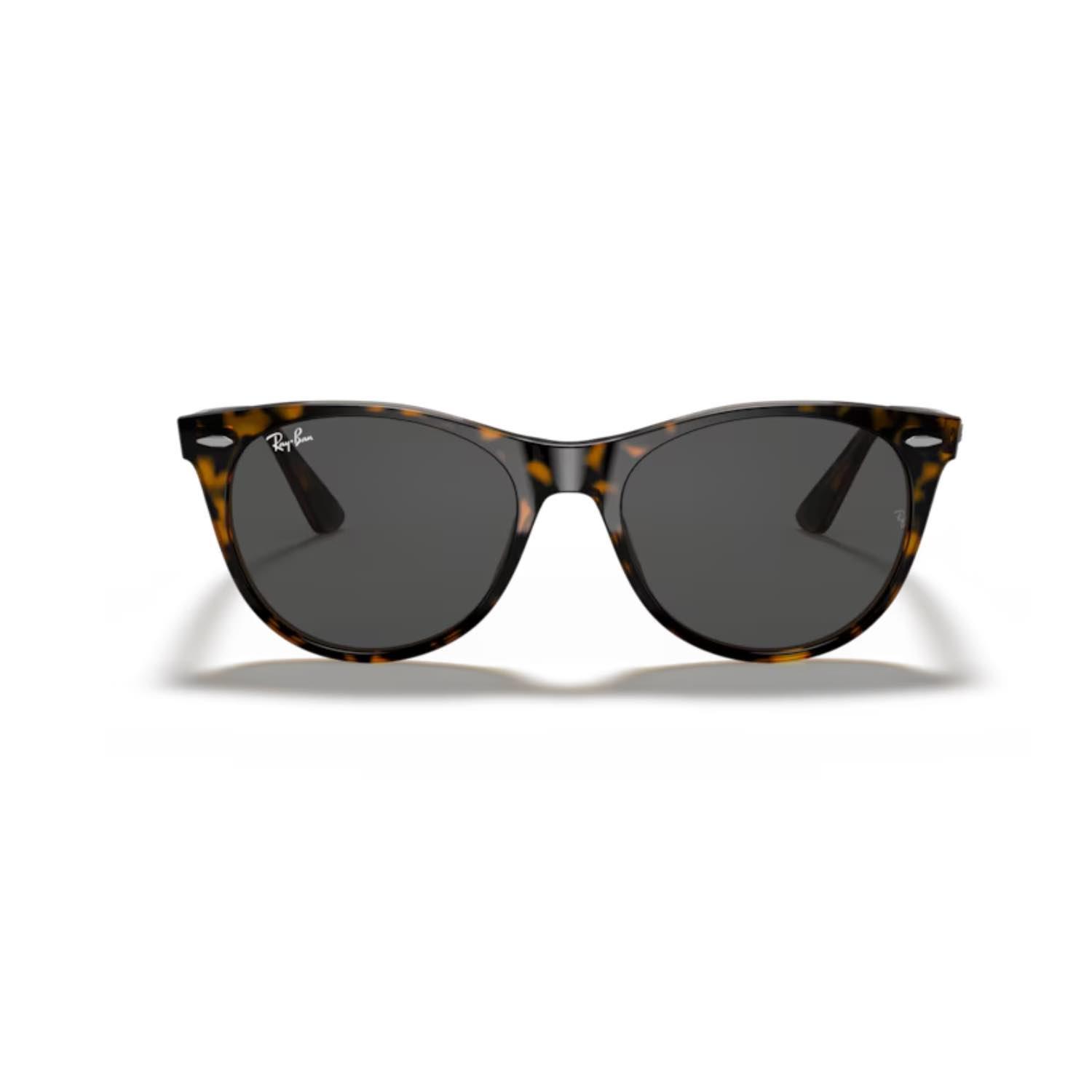 Ray-Ban RB 2185 1292B1 55 Unisex Geometrik Kırçıllı Kahverengi Kemik Güneş Gözlüğü