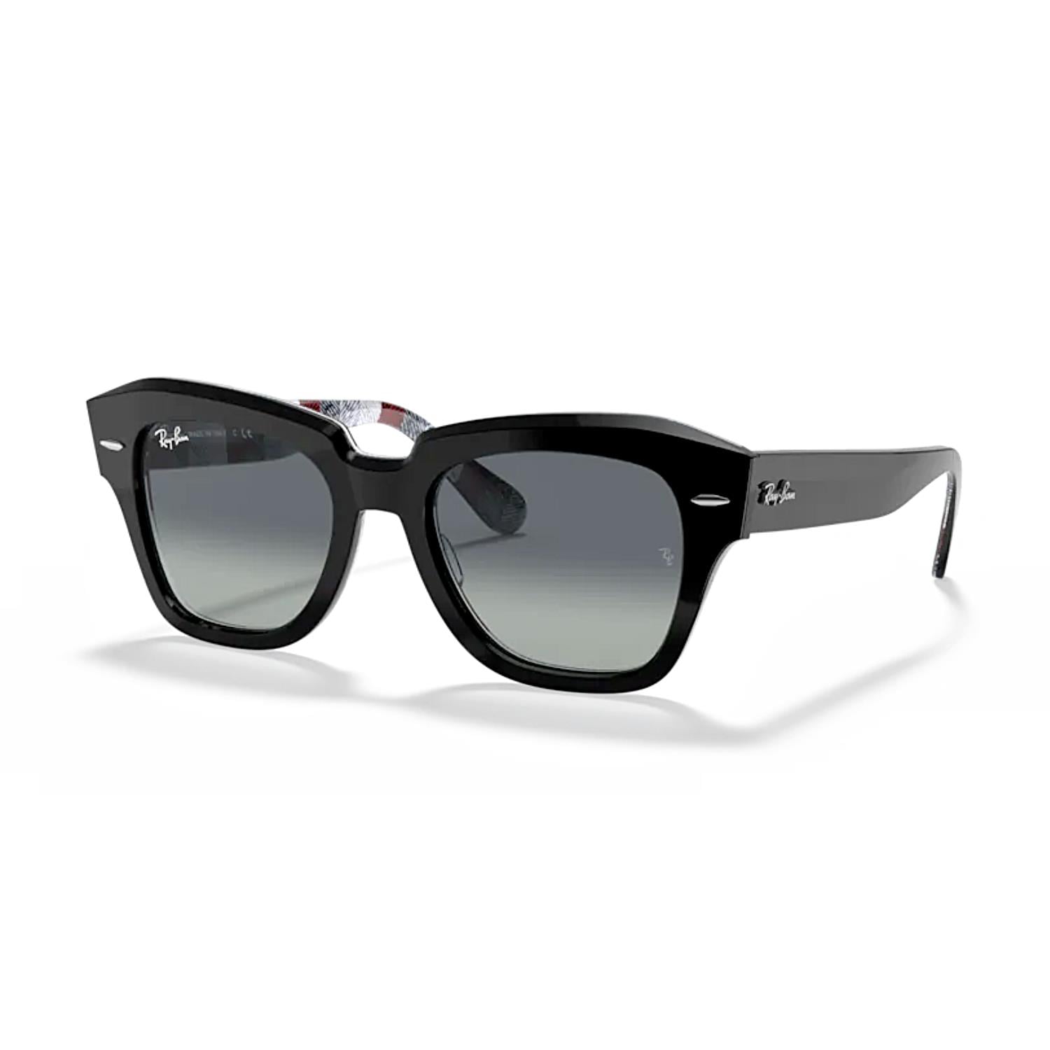 Ray-Ban RB 2186 13183A 49 State Street Unisex Siyah Kemik Güneş Gözlüğü 