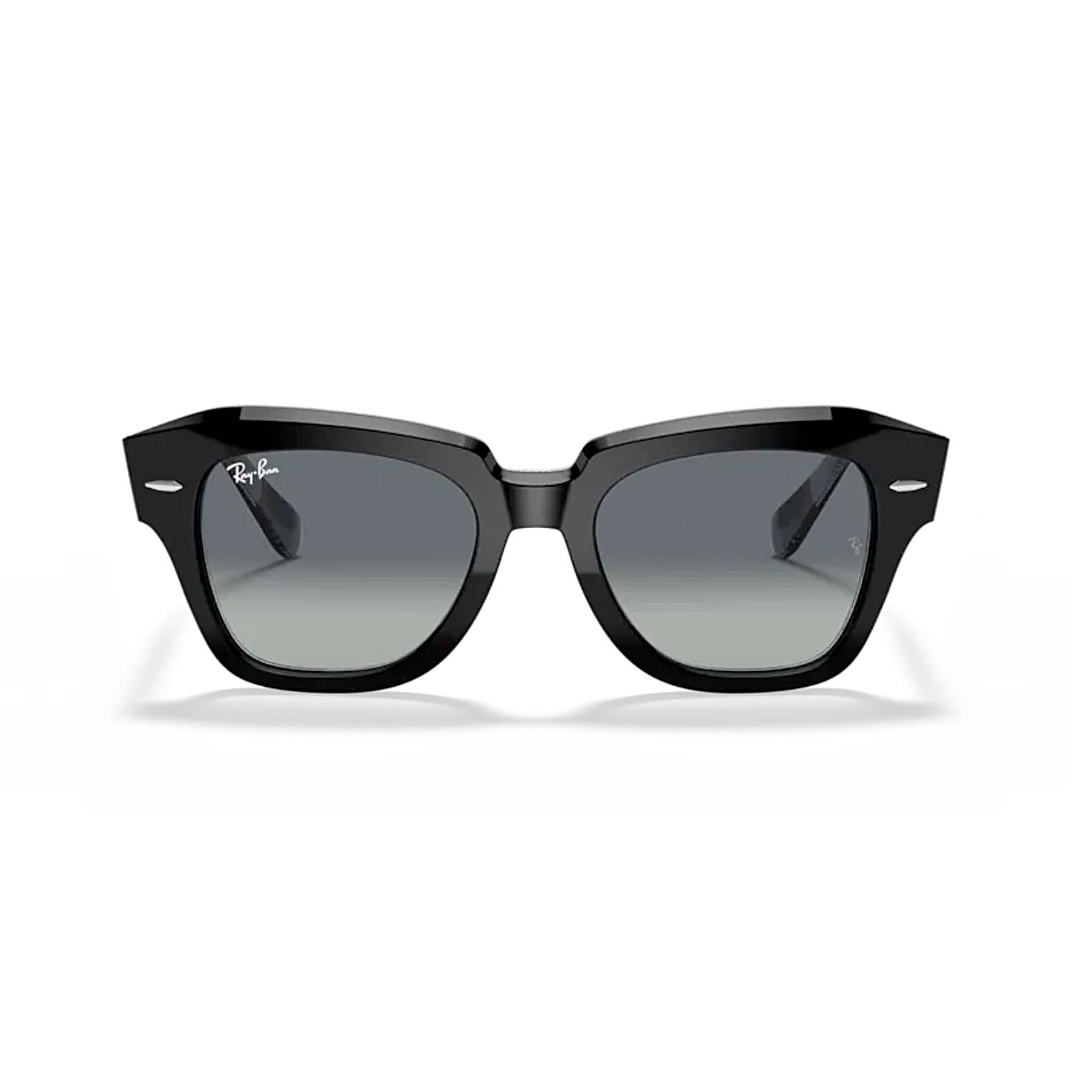 Ray-Ban RB 2186 13183A 49 State Street Unisex Siyah Kemik Güneş Gözlüğü 