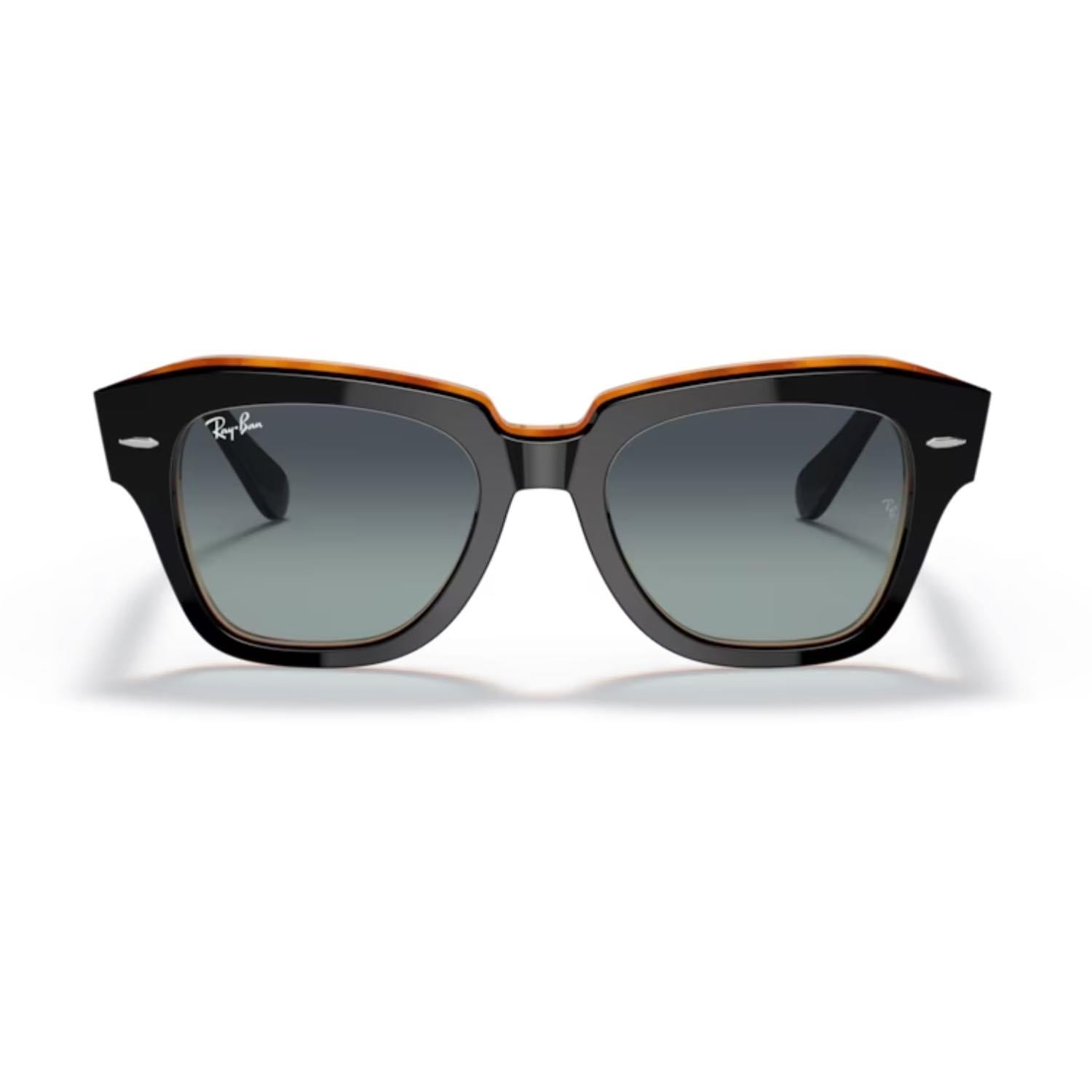 Ray-Ban RB 2186 132241 52 State Street Kadın Cat Eye Siyah Kemik Güneş Gözlüğü