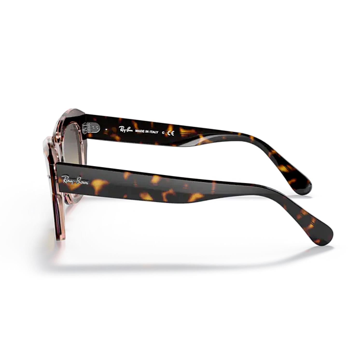 Ray-Ban RB 2186 1324BG 49 State Street Kadın Kahverengi Cat Eye Kemik Güneş Gözlüğü