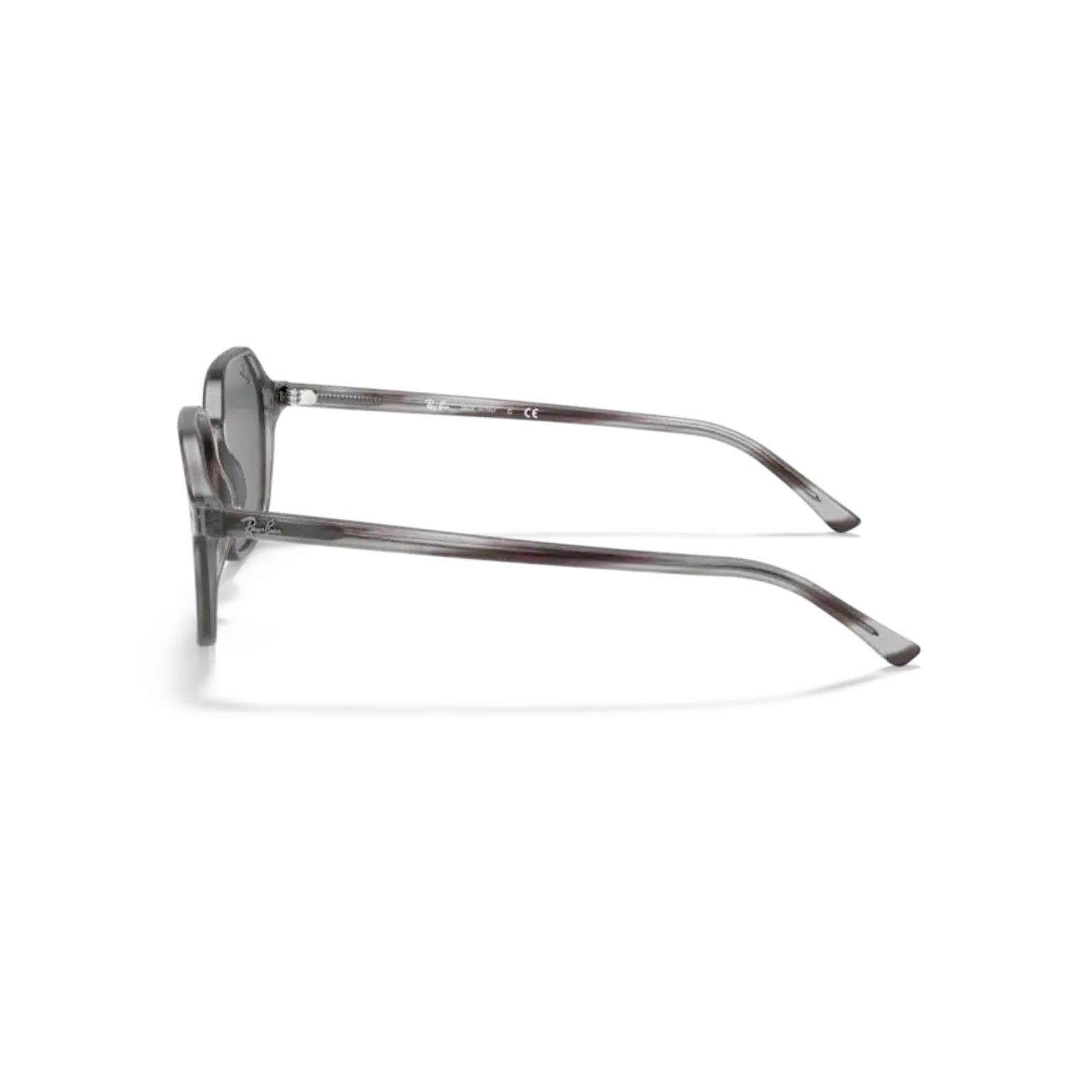 Ray-Ban RB 2194 1314B1 53 John Unisex Çizgili Gri Kemik Güneş Gözlüğü