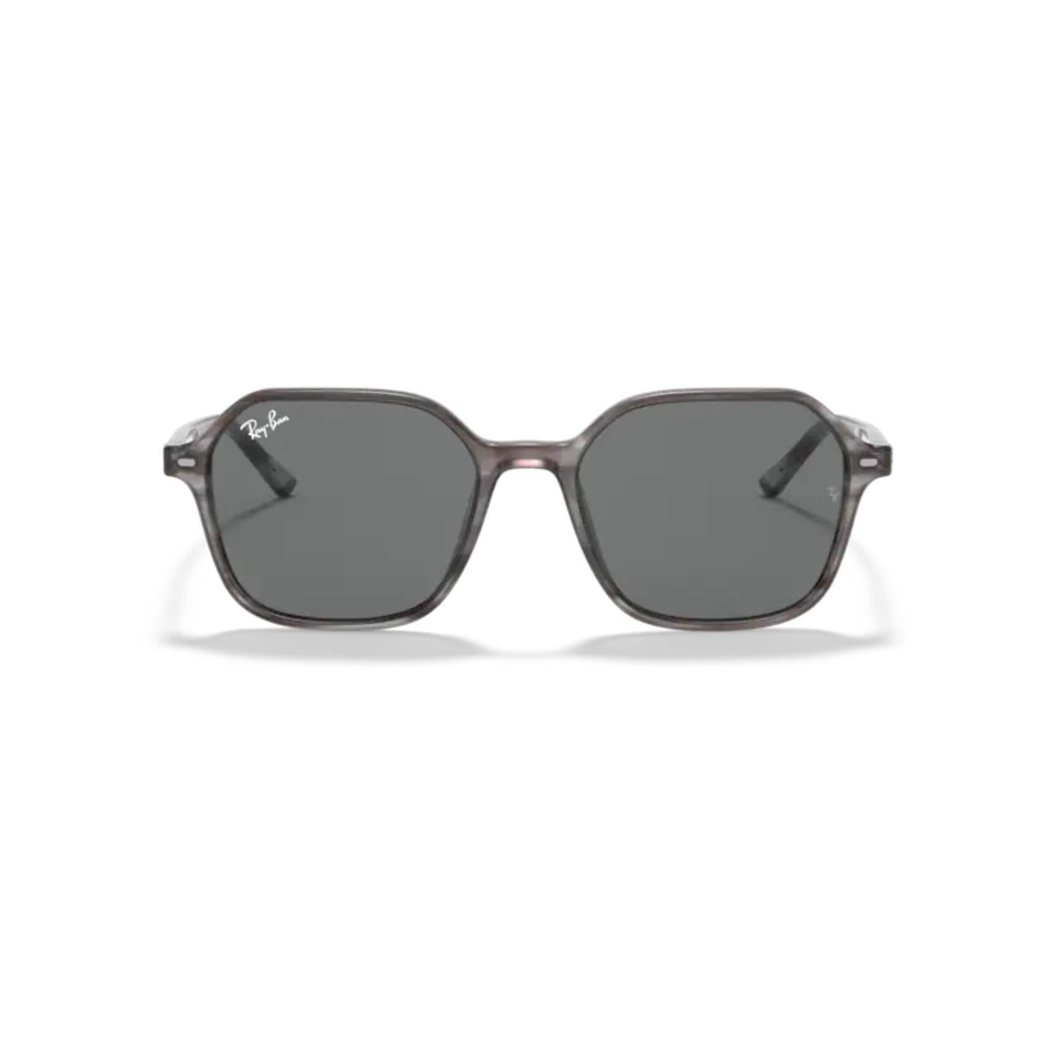 Ray-Ban RB 2194 1314B1 53 John Unisex Çizgili Gri Kemik Güneş Gözlüğü