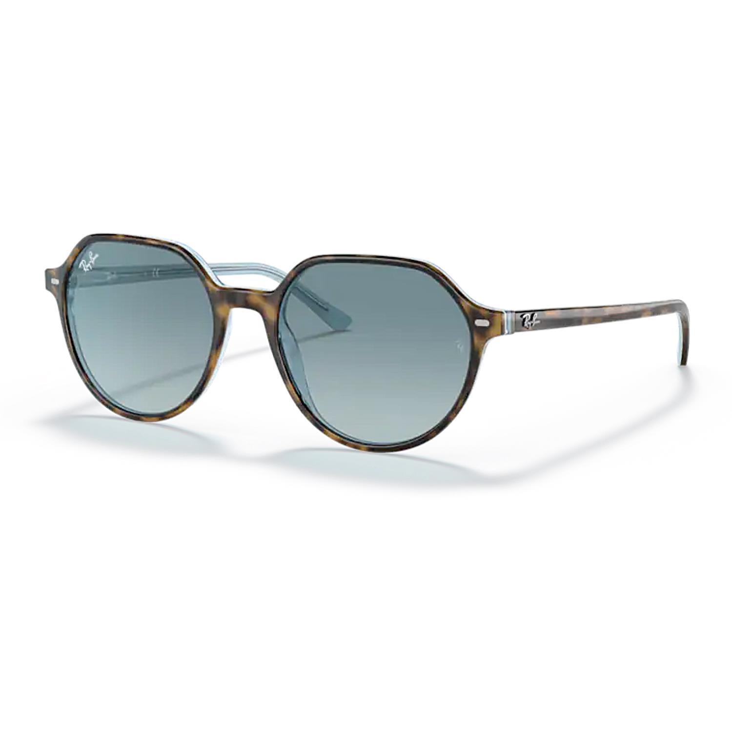 Ray-Ban RB 2195 13163M 55 Thalia Unisex Kahverengi Mavi Kemik Güneş Gözlüğü