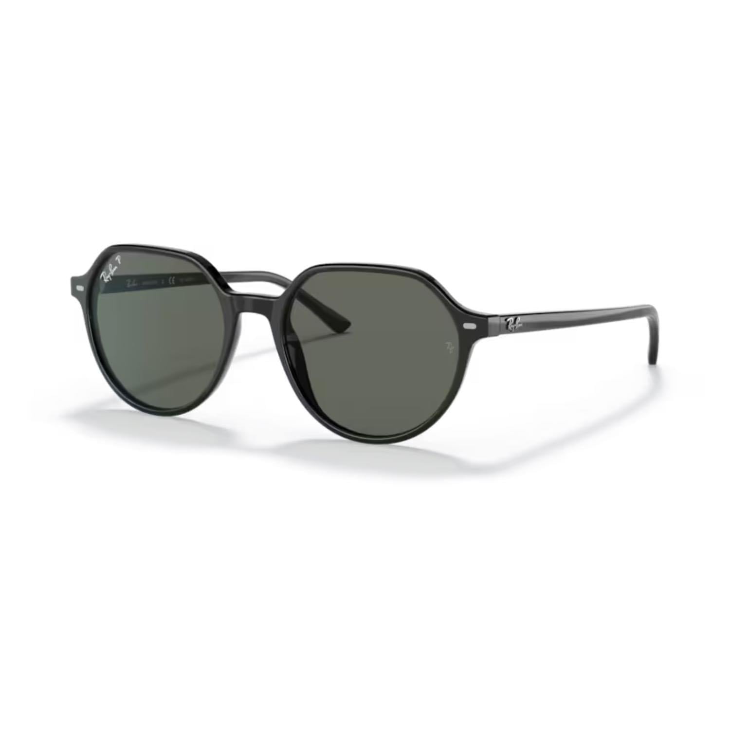 Ray-Ban RB 2195 90158 51 Thalia Polarize Unisex Geometrik Siyah Kemik Güneş Gözlüğü