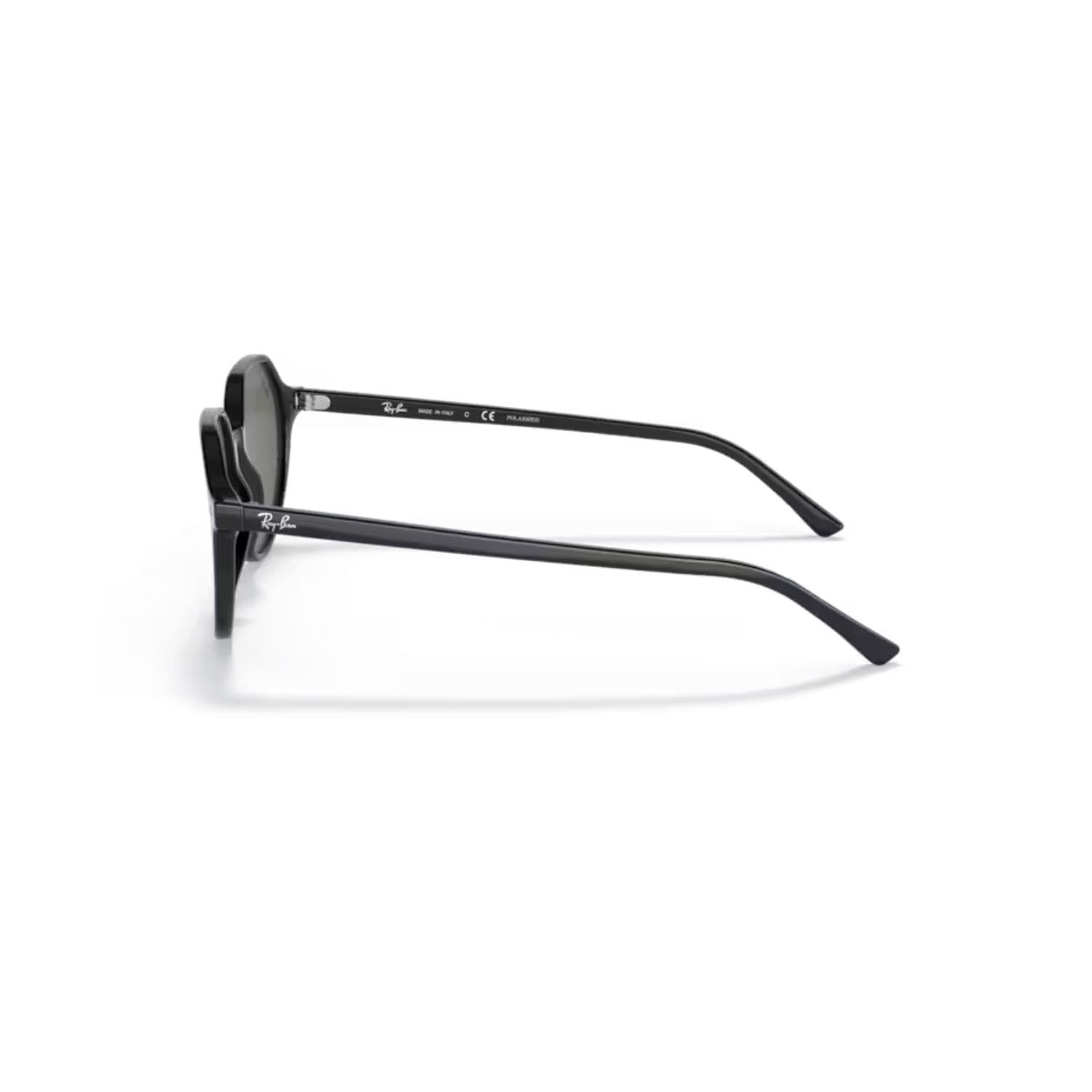 Ray-Ban RB 2195 90158 51 Thalia Polarize Unisex Geometrik Siyah Kemik Güneş Gözlüğü
