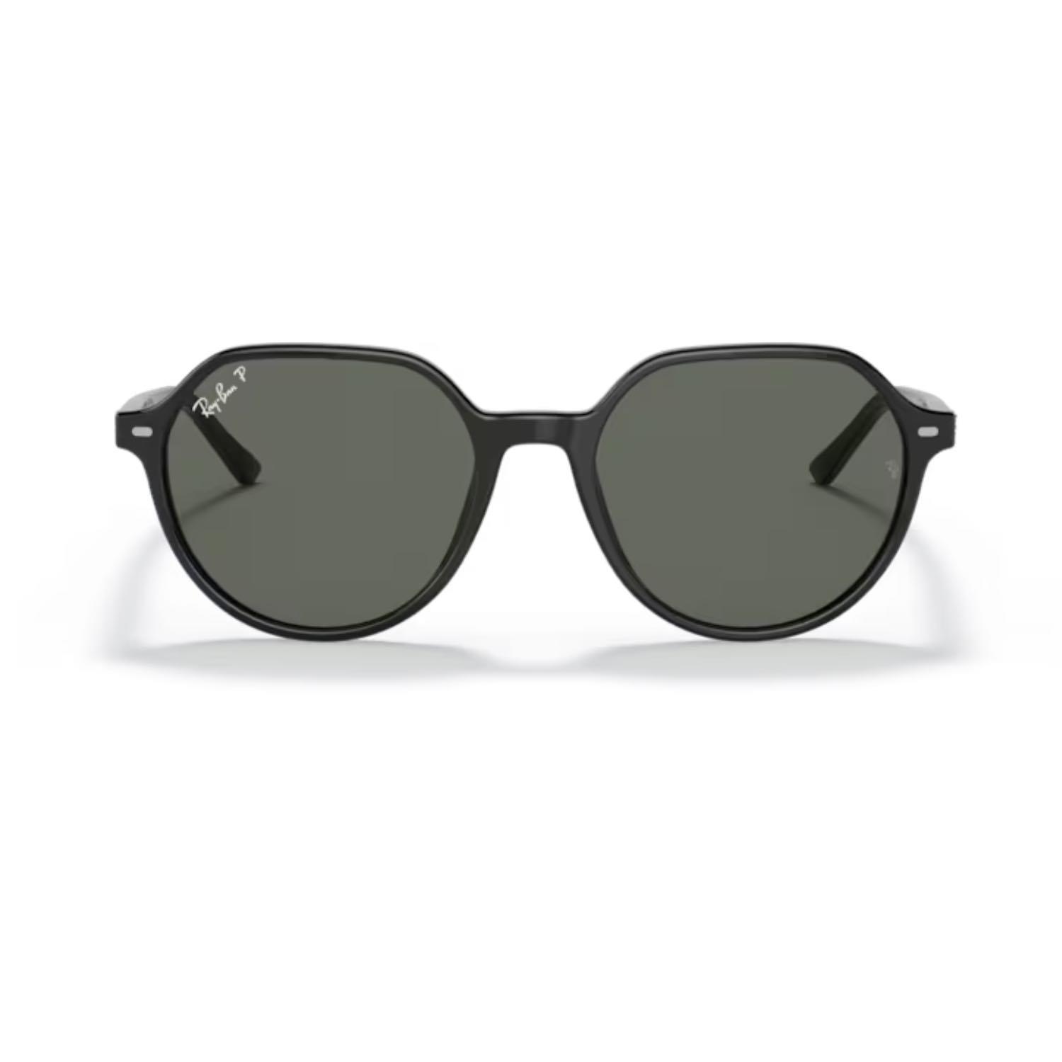 Ray-Ban RB 2195 90158 53 Thalia Polarize Unisex Geometrik Siyah Kemik Güneş Gözlüğü