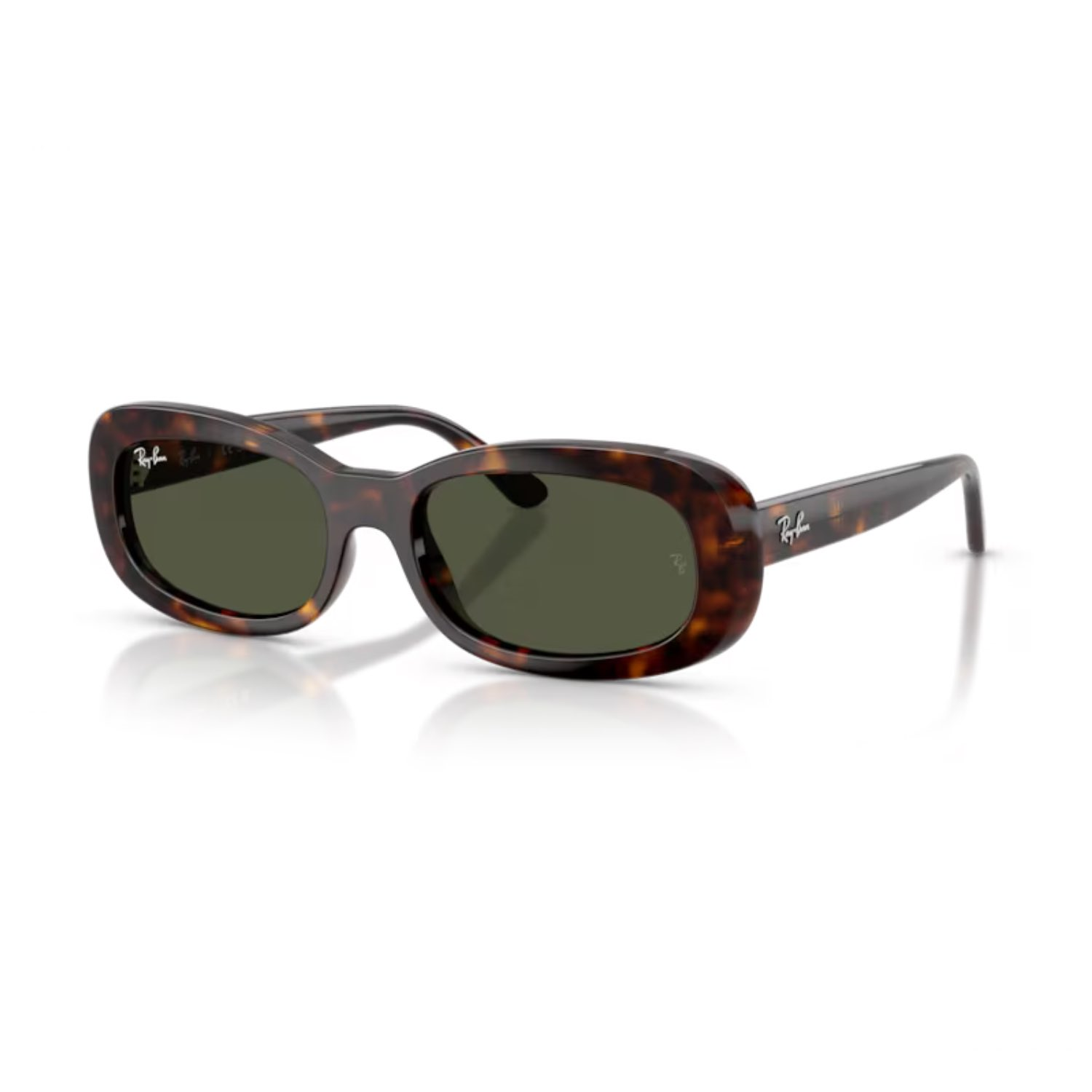 Ray-Ban RB 2221 90231 53 Kadın Oval Kırçıllı Kahverengi Kemik Güneş Gözlüğü