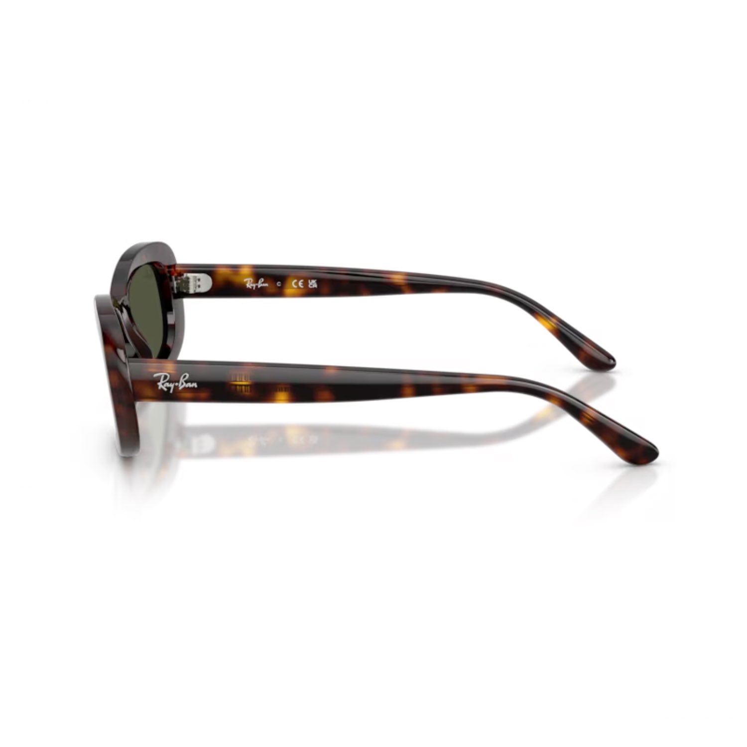 Ray-Ban RB 2221 90231 53 Kadın Oval Kırçıllı Kahverengi Kemik Güneş Gözlüğü
