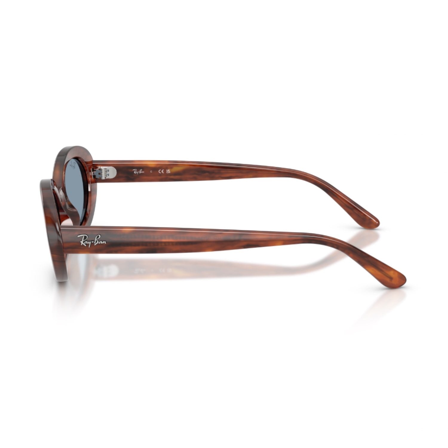 Ray-Ban RB 2223 95456 54 Kadın Oval Kırçıllı Kahverengi Kemik Güneş Gözlüğü