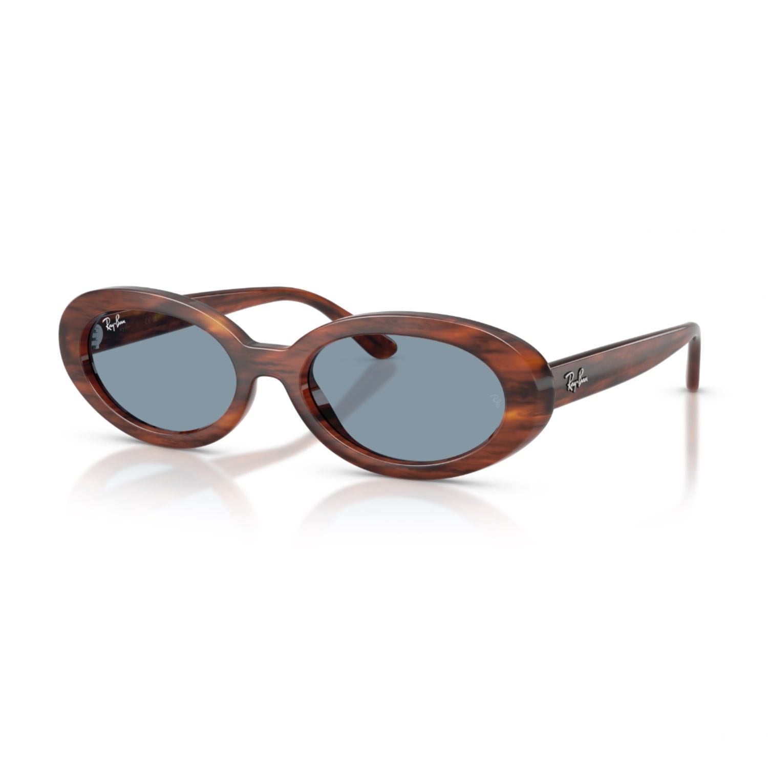 Ray-Ban RB 2223 95456 54 Kadın Oval Kırçıllı Kahverengi Kemik Güneş Gözlüğü