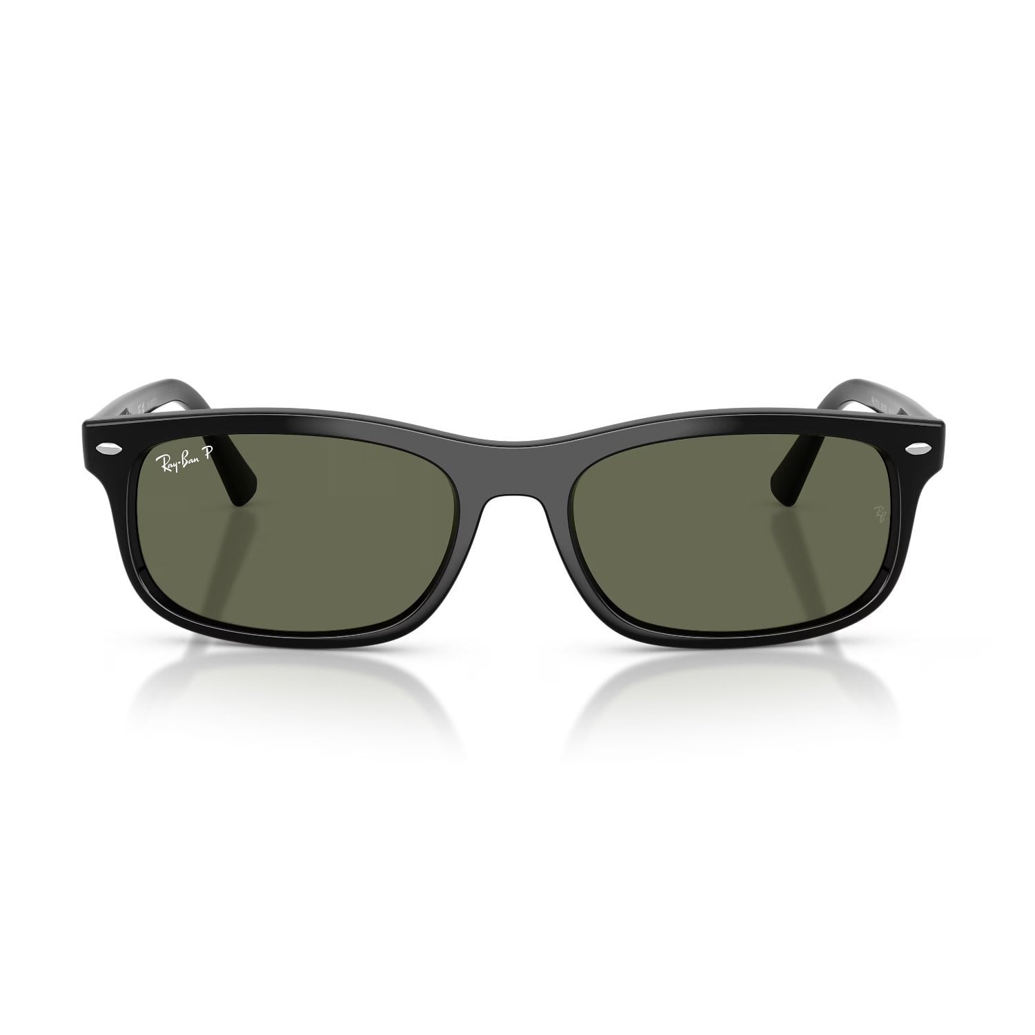 Ray-Ban RB 2224 90158 60 Unisex Polarize Dikdörtgen Siyah Kemik Güneş Gözlüğü