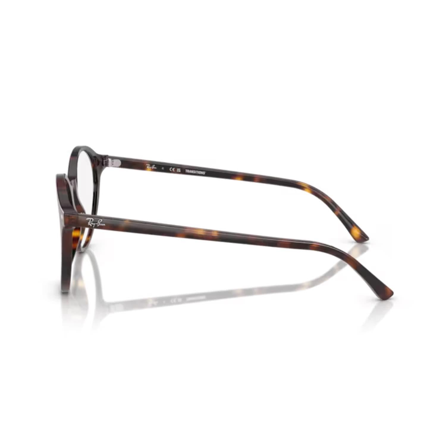 Ray-Ban RB 2230 902GH 53 Bernard Photochromic Unisex Oval Kırçıllı Kahverengi Kemik Güneş Gözlüğü