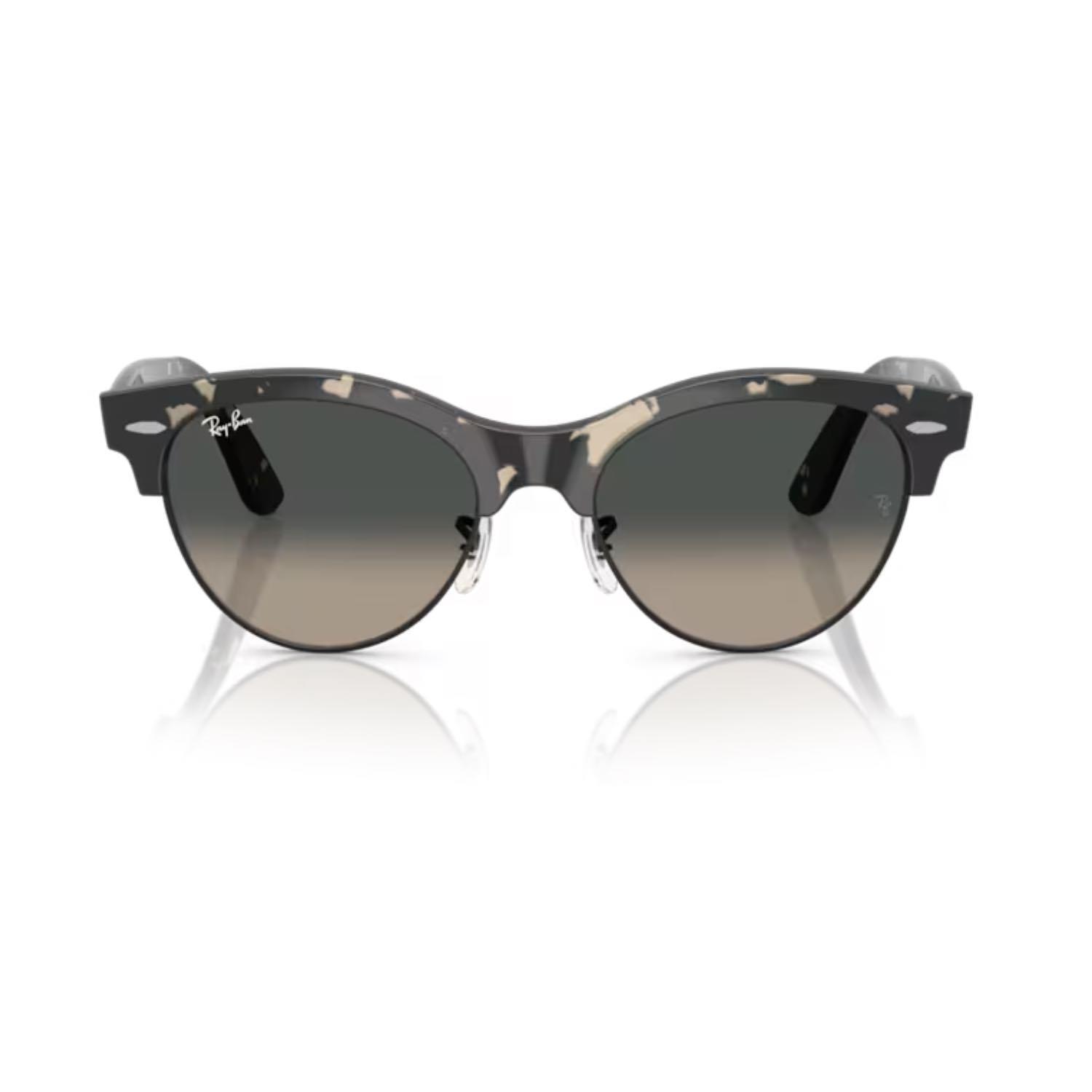 Ray-Ban RB 2341 143371 51 Clubmaster Way Unisex Oval Gri Kırçıllı Kombine Güneş Gözlüğü