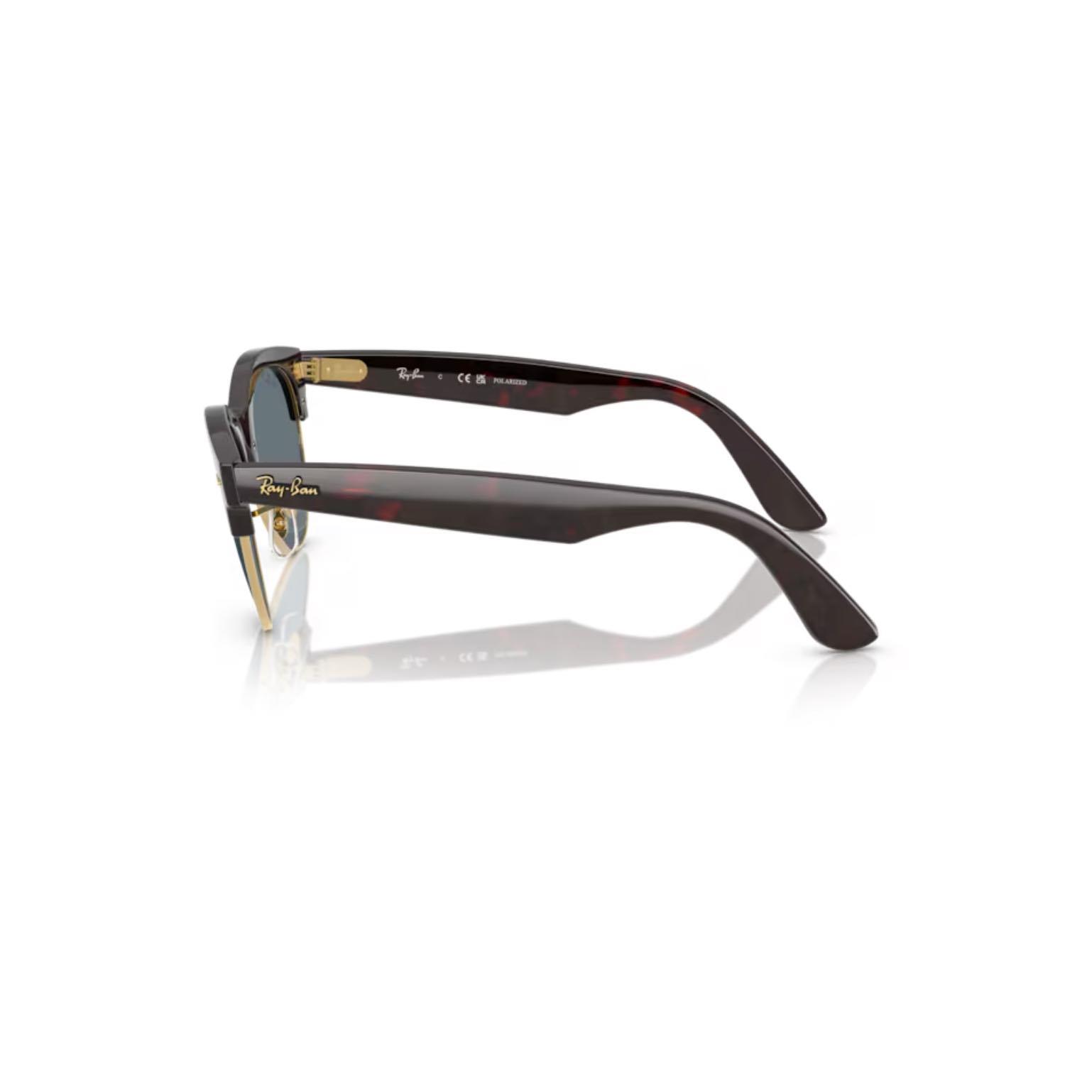 Ray-Ban RB 2341 9903R 51 Clubmaster Way Unisex Oval Kırçıllı Kırmızı Kombine Güneş Gözlüğü
