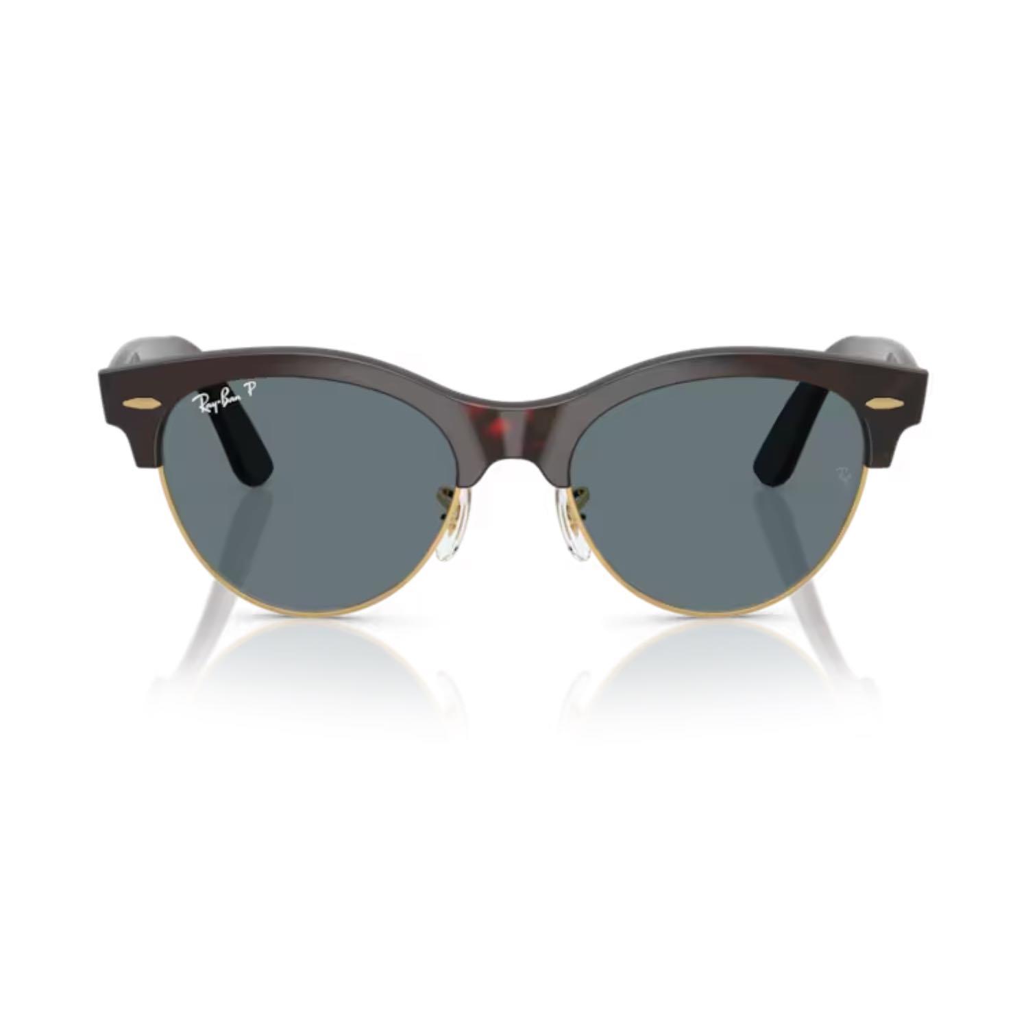 Ray-Ban RB 2341 9903R 51 Clubmaster Way Unisex Oval Kırçıllı Kırmızı Kombine Güneş Gözlüğü