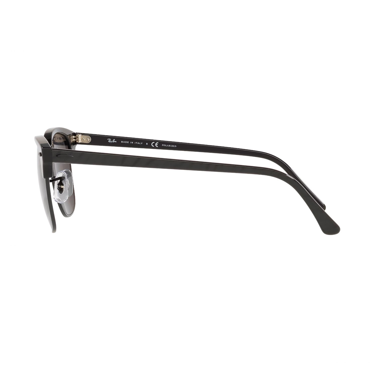 Ray-Ban RB 3016 130548 51 Clubmaster Unisex Polarize Siyah Kare Kemik Güneş Gözlüğü