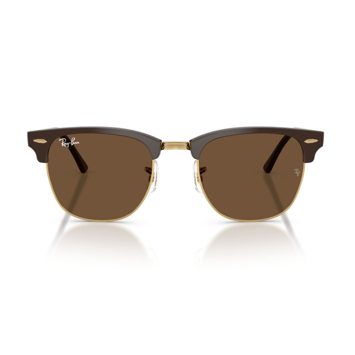 Ray-Ban RB 3016 687853 51 Clubmaster Unisex Kare Kahverengi Kemik Güneş Gözlüğü