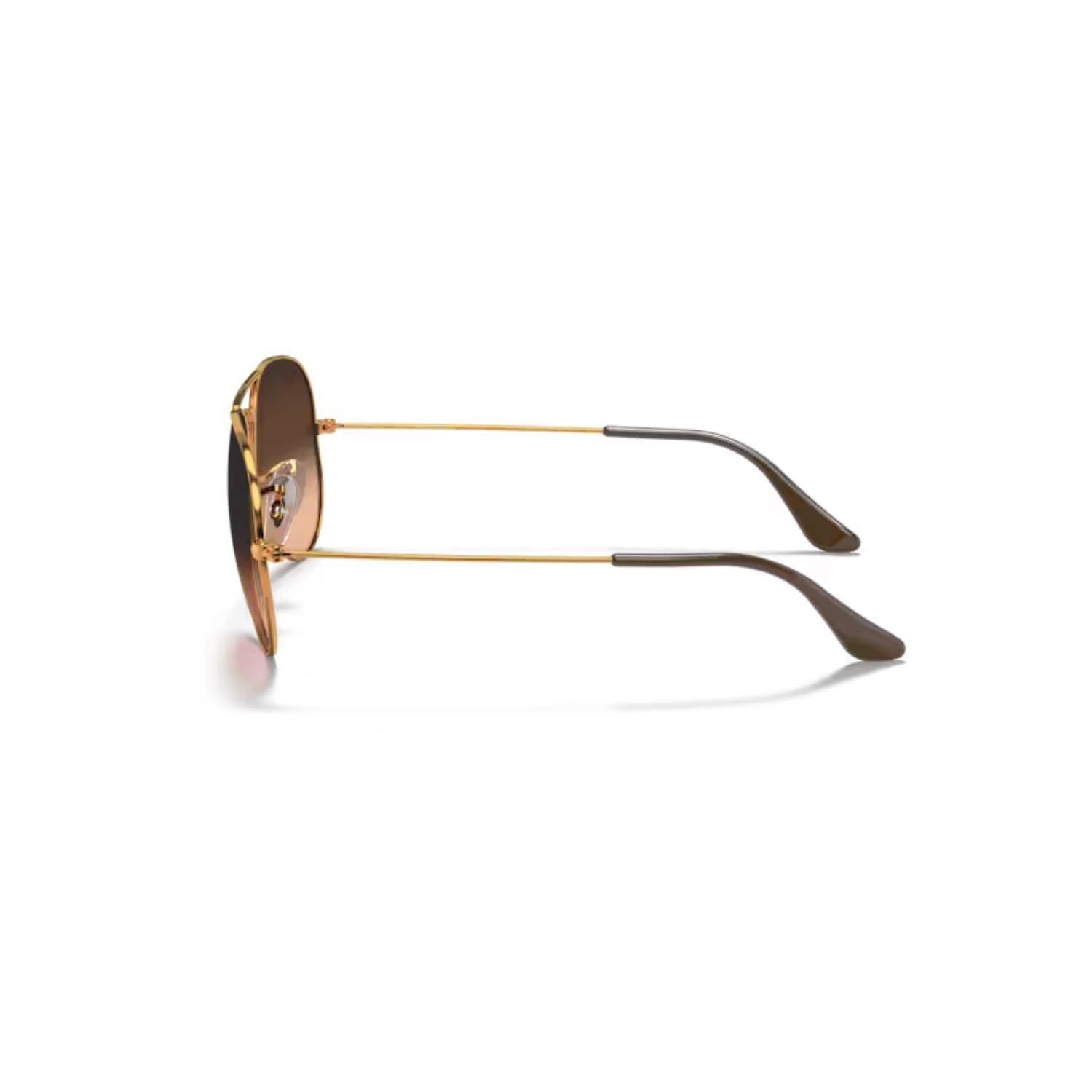 Ray-Ban RB 3025 9001A5 58 Aviator Large Metal Erkek Damla Açık Kahverengi Metal Güneş Gözlüğü