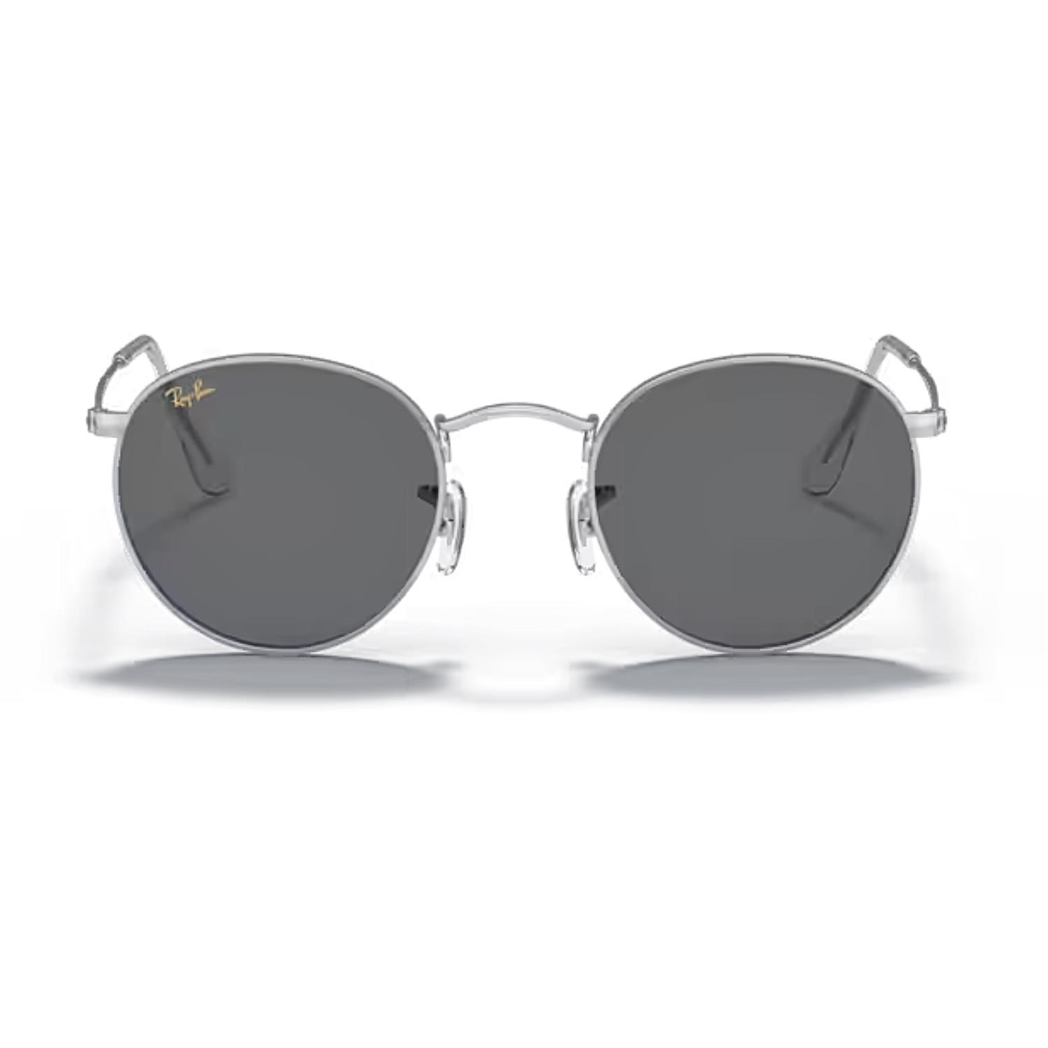 Ray-Ban RB 3447 9198B1 53 Round Metal Unisex Yuvarlak Gümüş Güneş Gözlüğü