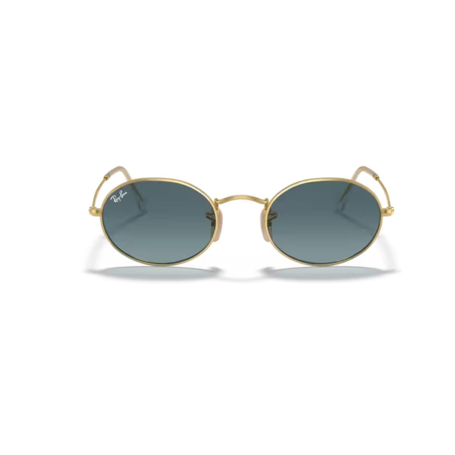 Ray-Ban RB 3547 0013M 54 Unisex Oval Gold Metal Güneş Gözlüğü