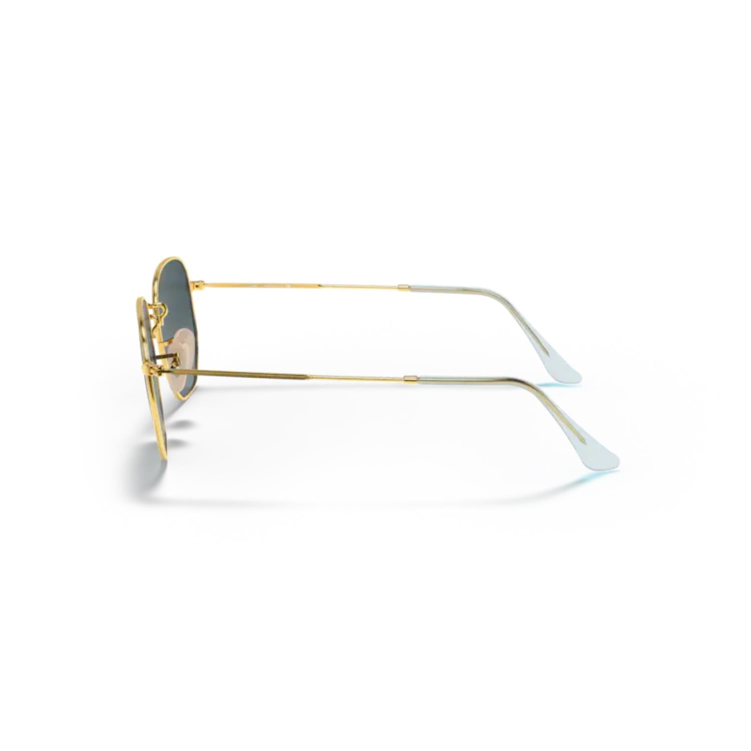 Ray-Ban RB 3548N 91233M 51 Hexagonal Unisex Gold Metal Güneş Gözlüğü