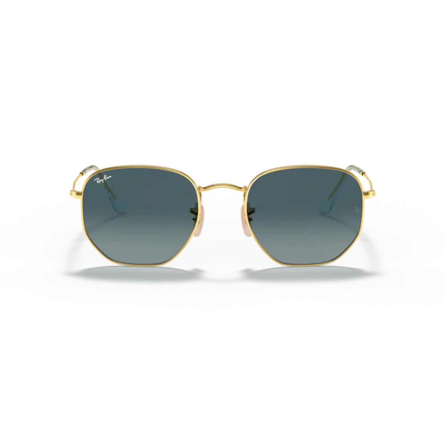 Ray-Ban RB 3548N 91233M 51 Hexagonal Unisex Gold Metal Güneş Gözlüğü