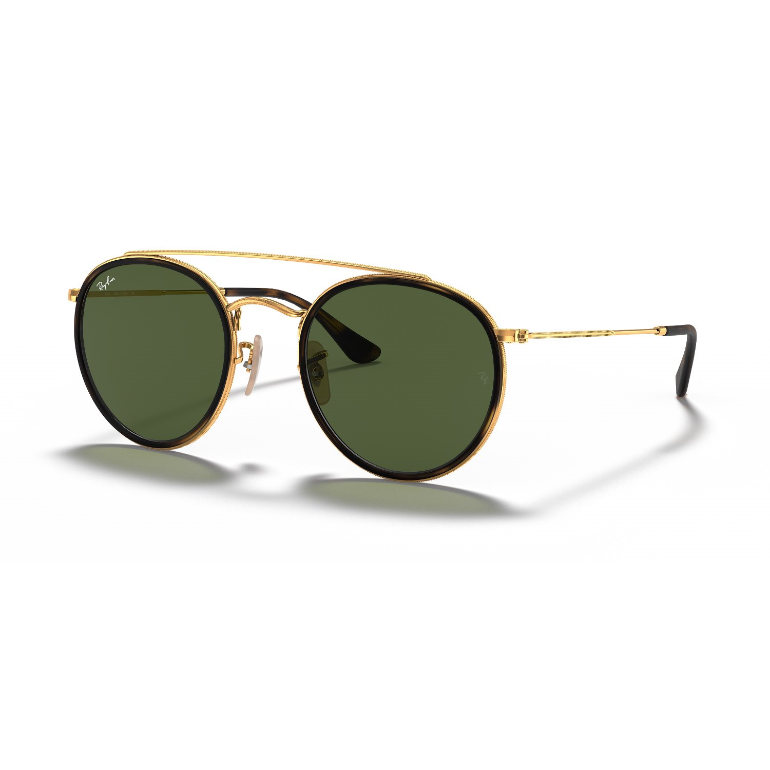 Ray-Ban RB 3647N 001 51 Unisex Yuvarlak Gold Metal Güneş Gözlüğü