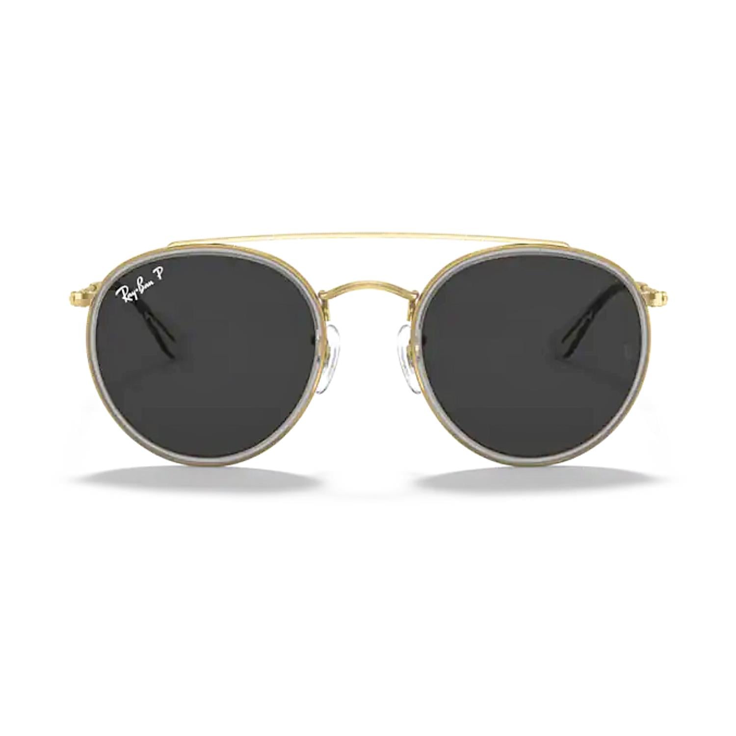 Ray-Ban RB 3647N 921048 51 Unisex Polarize Altın Yuvarlak Metal Güneş Gözlüğü