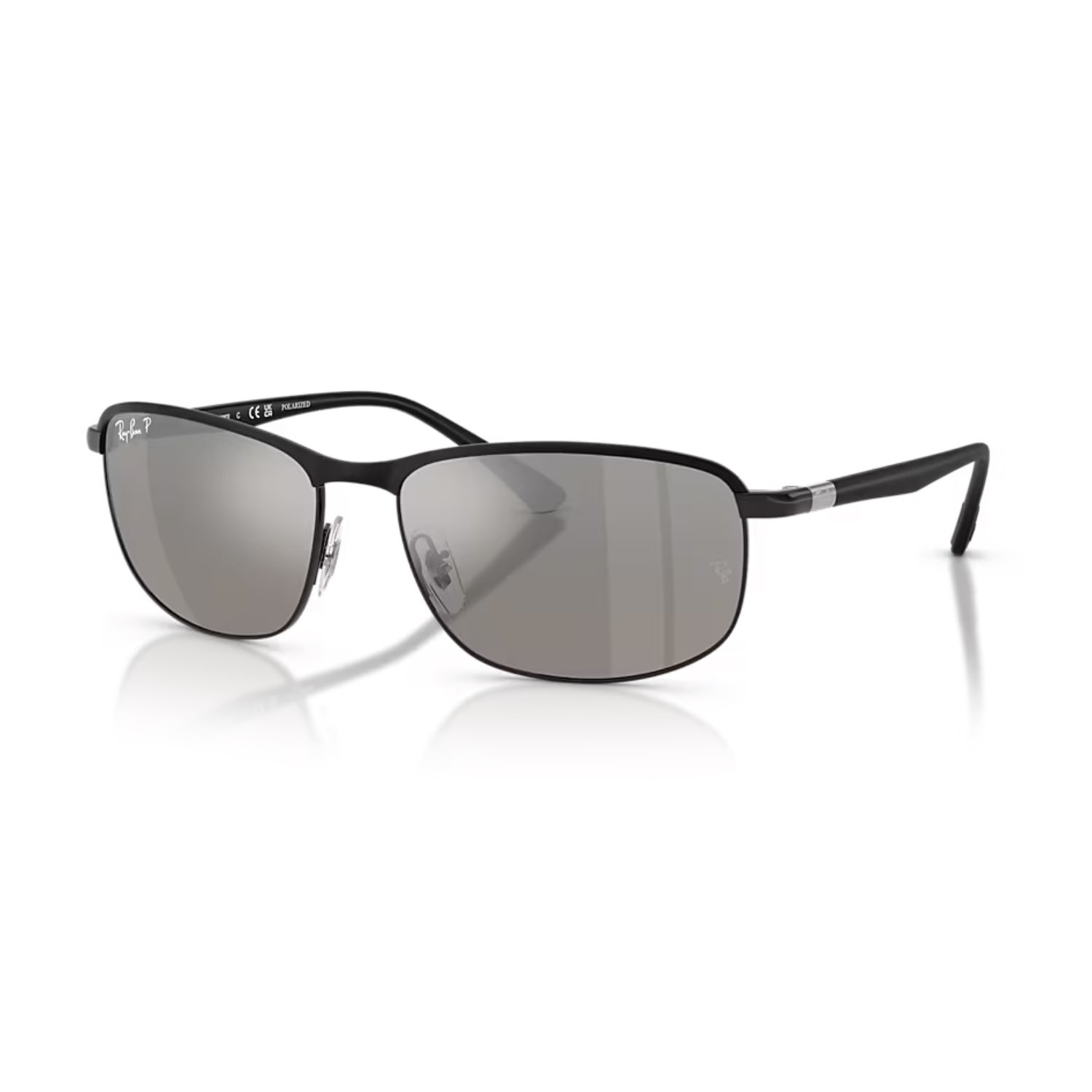 Ray-Ban RB 3671CH 1865J 60 Chromance Unisex Polarize Yastık Degrade Aynalı Siyah Metal Güneş Gözlüğü