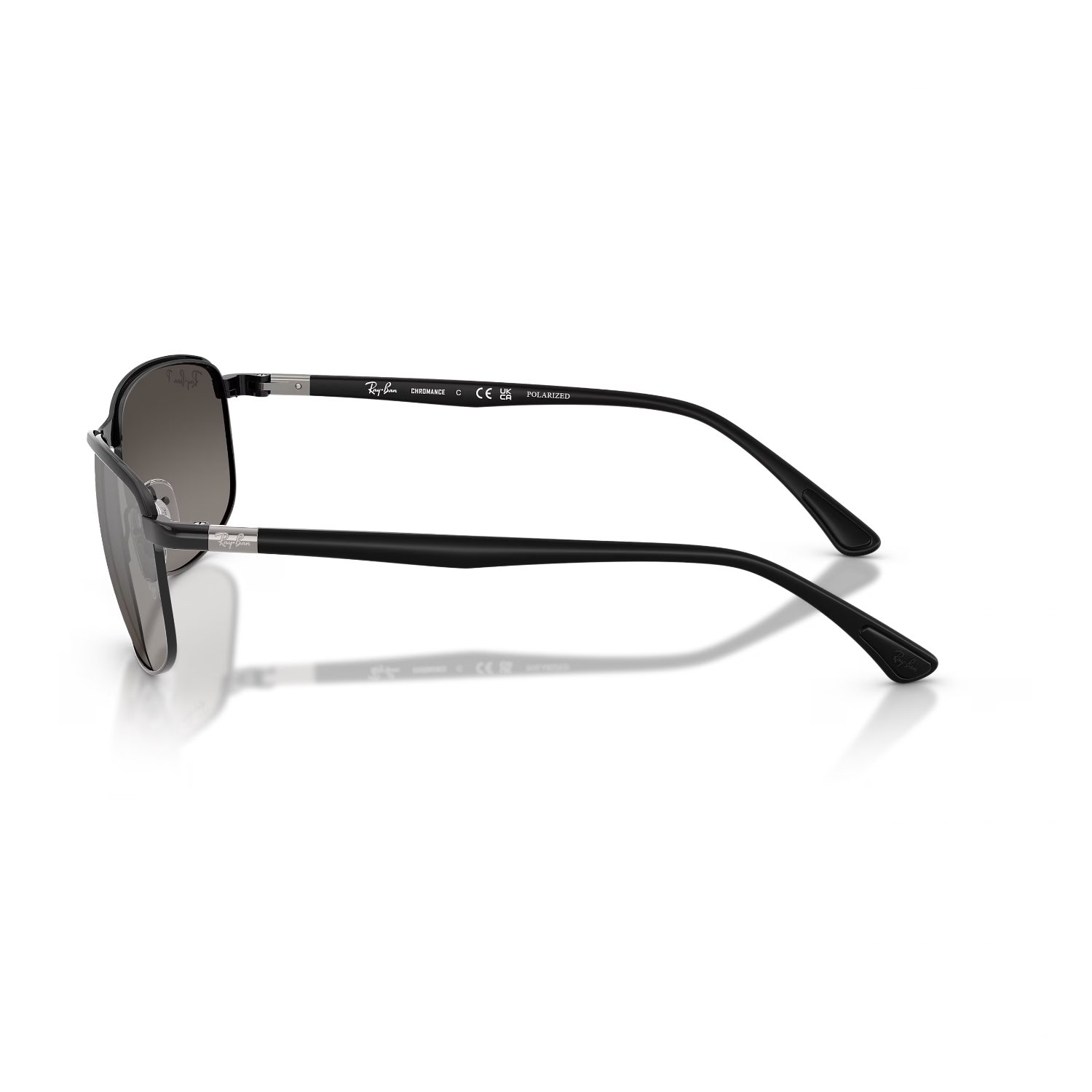 Ray-Ban RB 3671CH 1865J 60 Chromance Unisex Polarize Yastık Degrade Aynalı Siyah Metal Güneş Gözlüğü