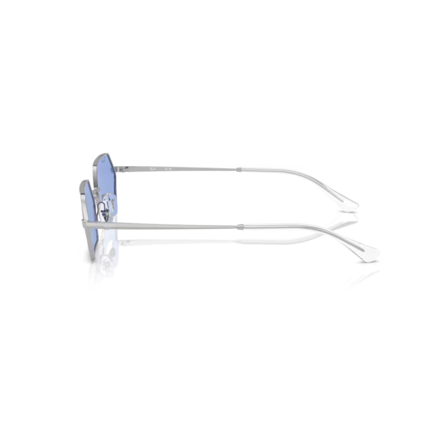 Ray-Ban RB 3728 00380 55 Unisex Geometrik Gri Metal Güneş Gözlüğü
