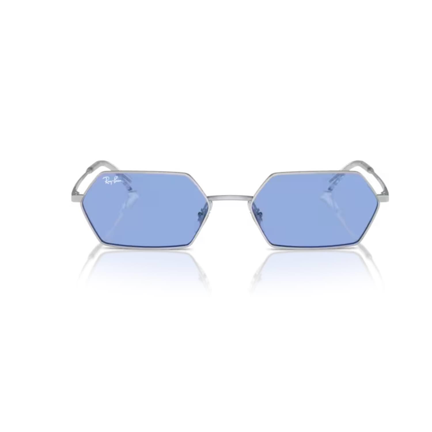 Ray-Ban RB 3728 00380 58 Unisex Geometrik Gri Metal Güneş Gözlüğü