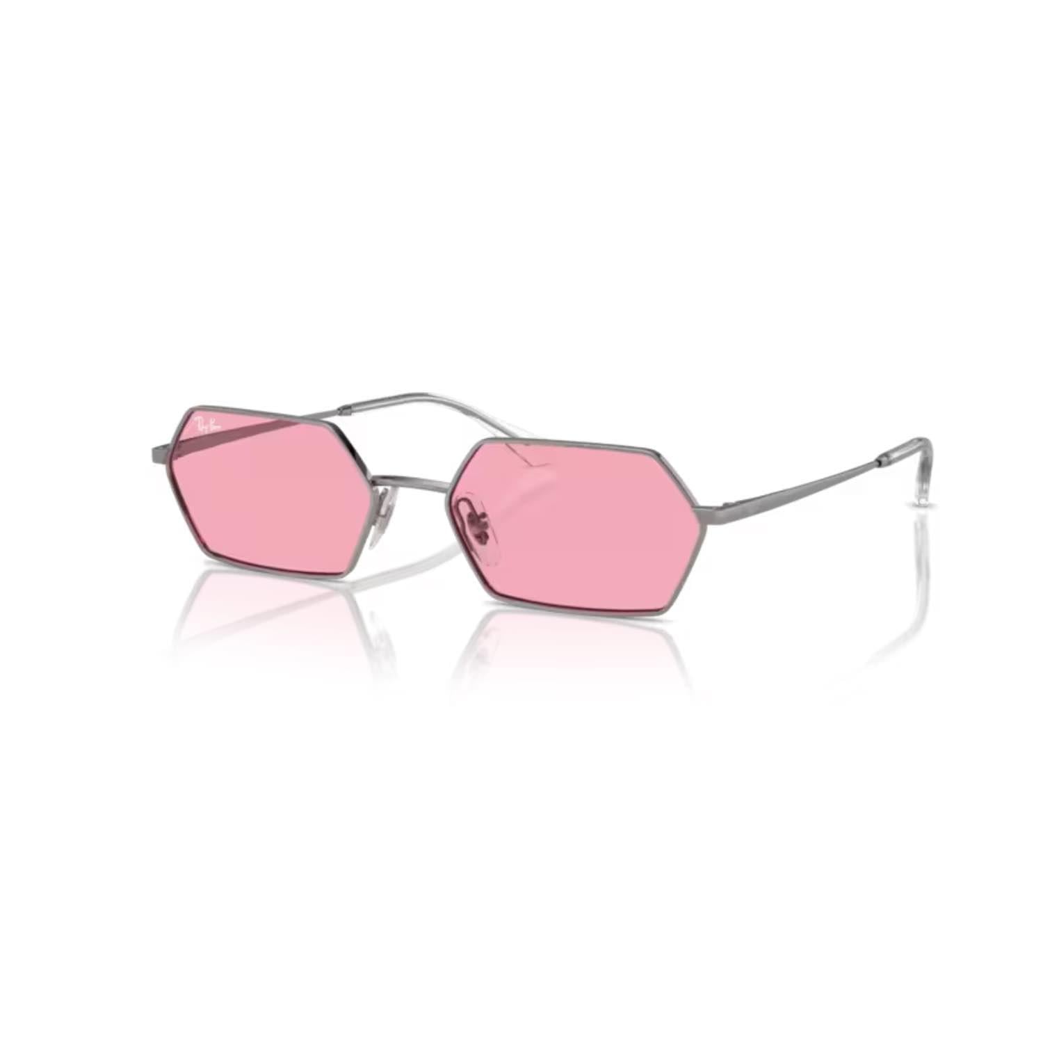 Ray-Ban RB 3728 00484 55 Unisex Geometrik Gun Metal Güneş Gözlüğü