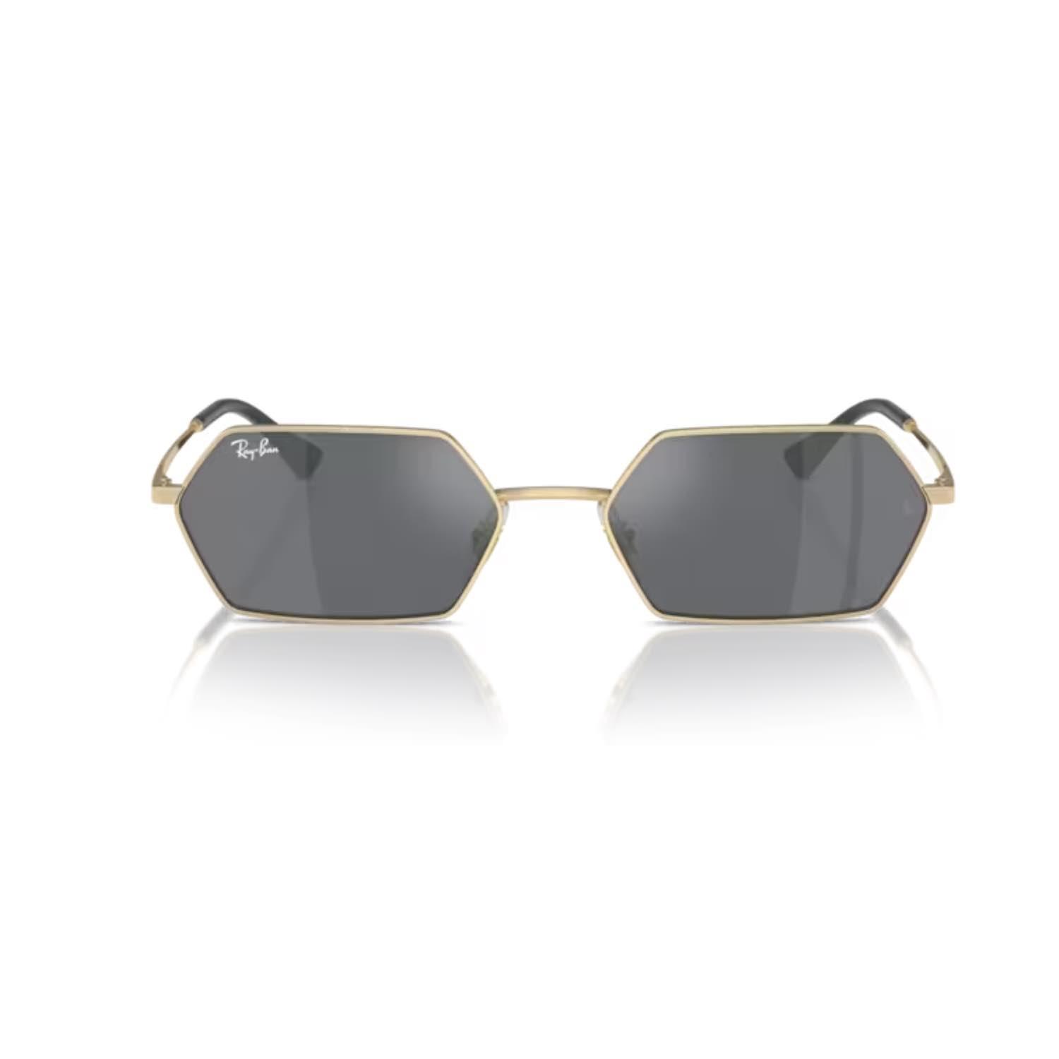 Ray-Ban RB 3728 92136V 58 Unisex Geometrik Gold Metal Güneş Gözlüğü