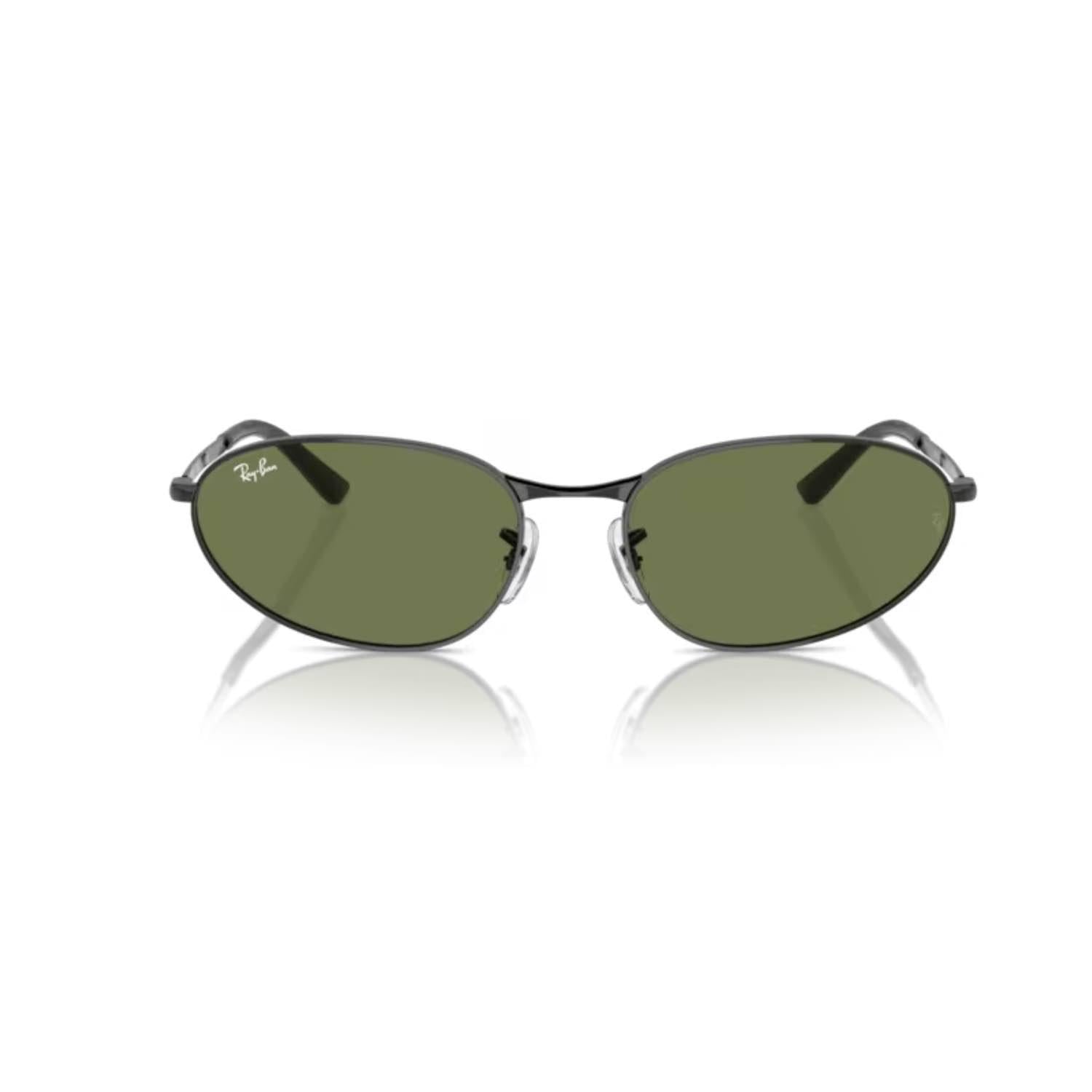 Ray-Ban RB 3734 002B1 59 Unisex Geometrik Siyah Metal Güneş Gözlüğü