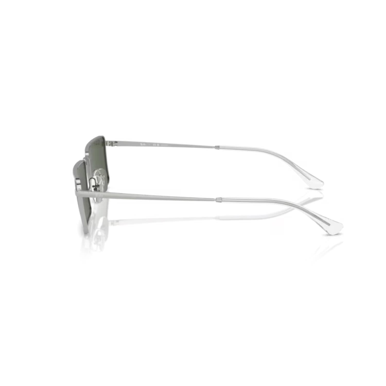 Ray-Ban RB 3741 0039A 59 Unisex Dikdörtgen Gri Metal Güneş Gözlüğü