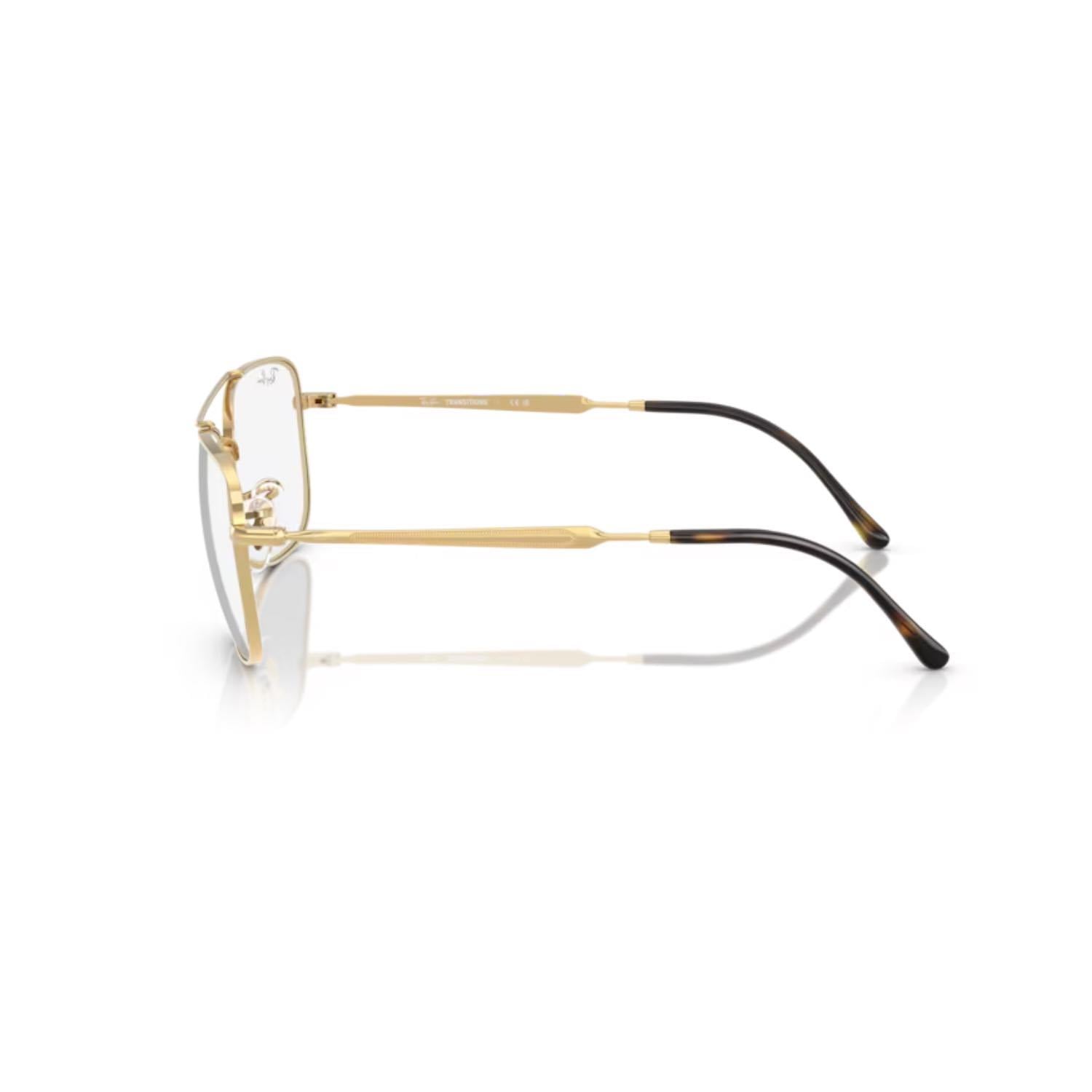 Ray-Ban RB 3755 001 GG 59 Photochromic Unisex Pilot Gold Metal Güneş Gözlüğü
