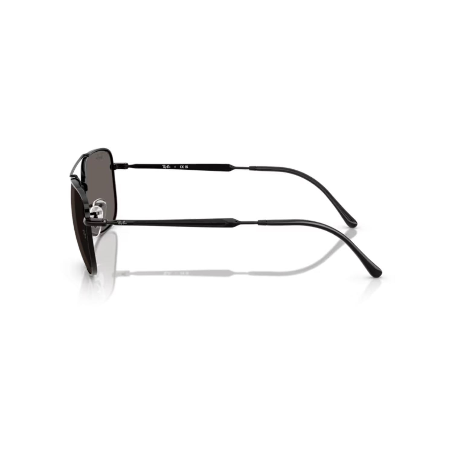 Ray-Ban RB 3755 002 B1 59 Unisex Pilot Siyah Metal Güneş Gözlüğü