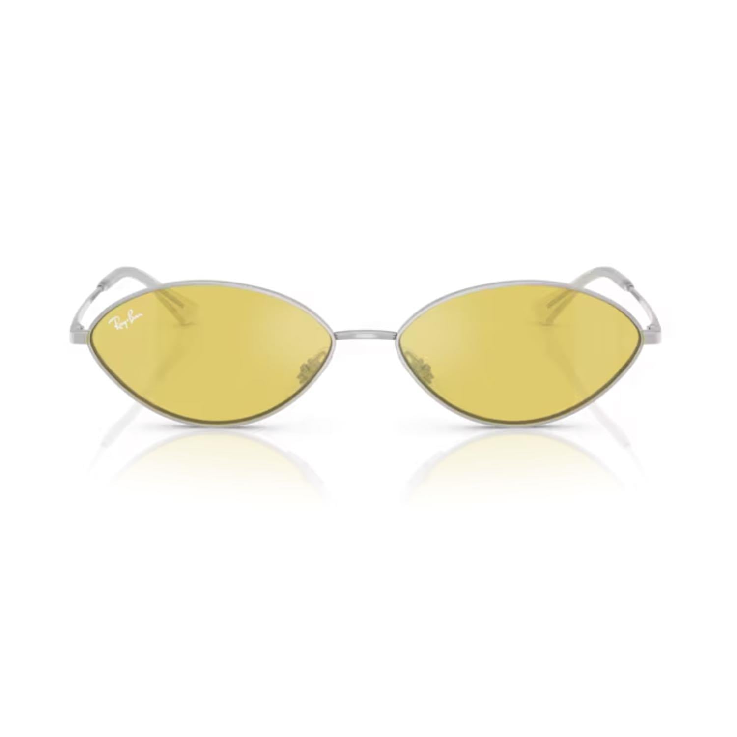 Ray-Ban RB 3757 0036D 56 Kai Kadın Oval Gri Metal Güneş Gözlüğü