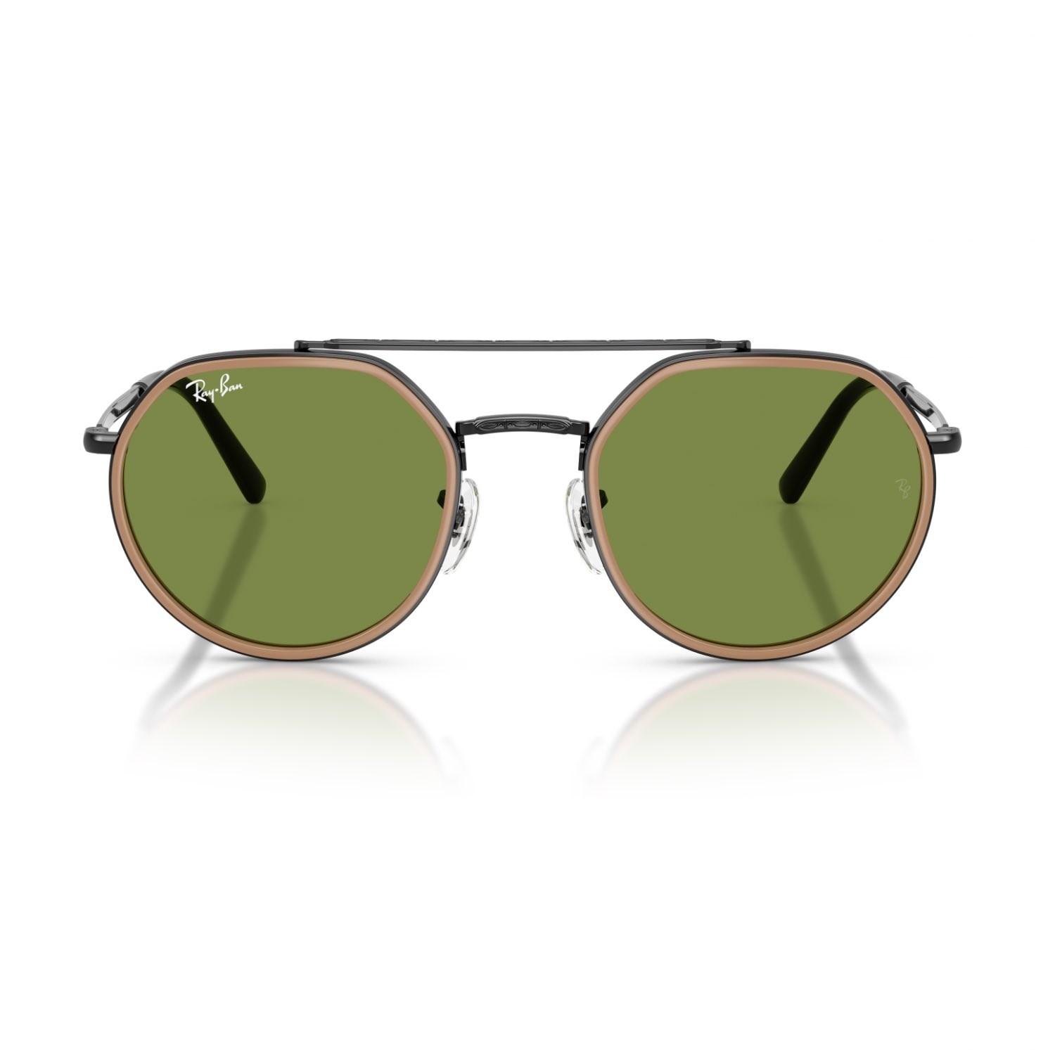 Ray-Ban RB 3765 92794E 53 Unisex Geometrik Siyah Metal Güneş Gözlüğü