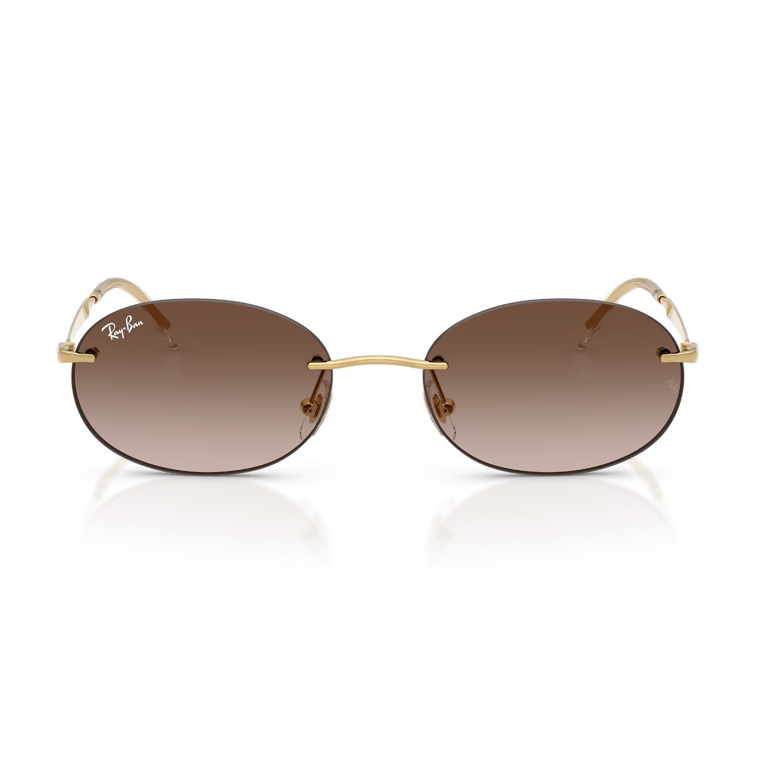 Ray-Ban RB 3767 00113 54 Unisex Oval Gold Metal Güneş Gözlüğü
