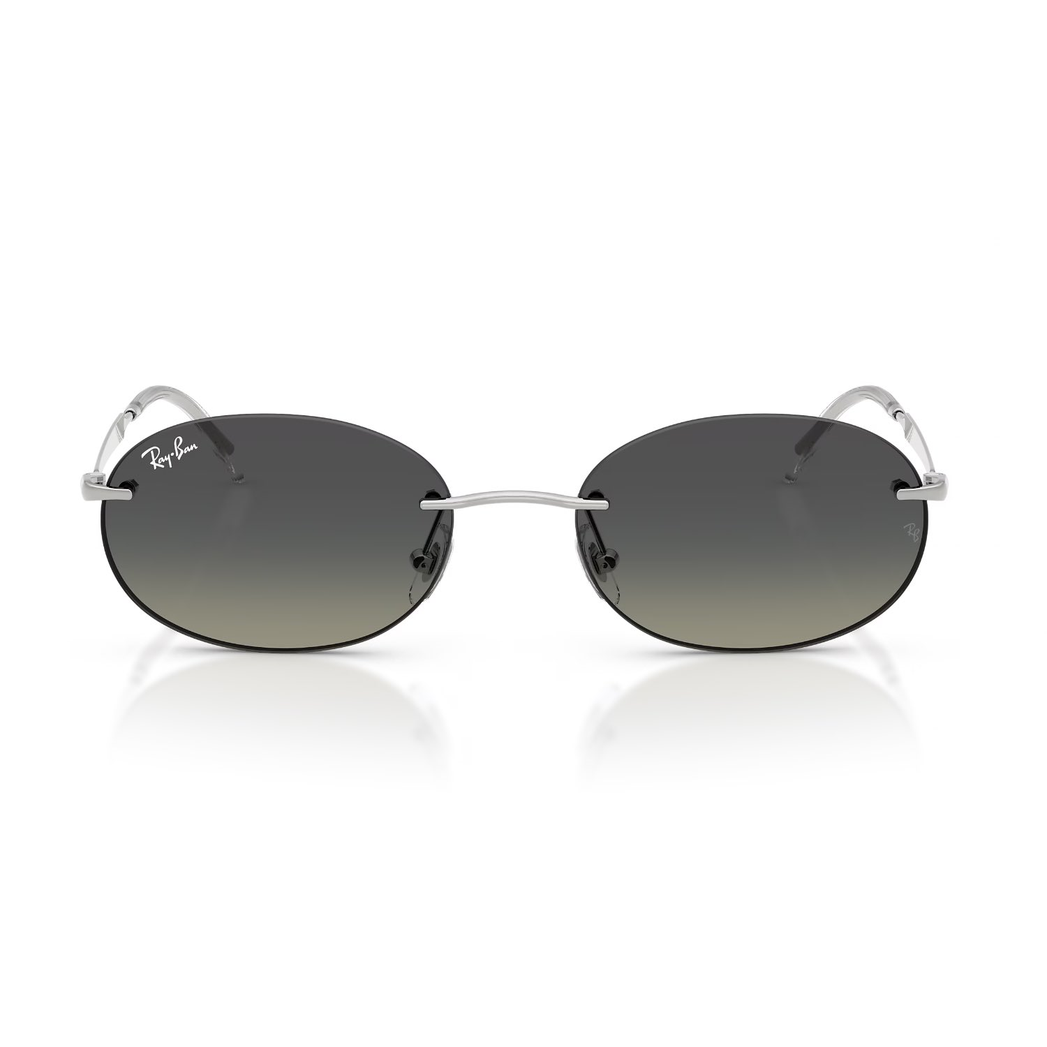 Ray-Ban RB 3767 00311 54 Unisex Oval Degrade Gümüş Metal Güneş Gözlüğü