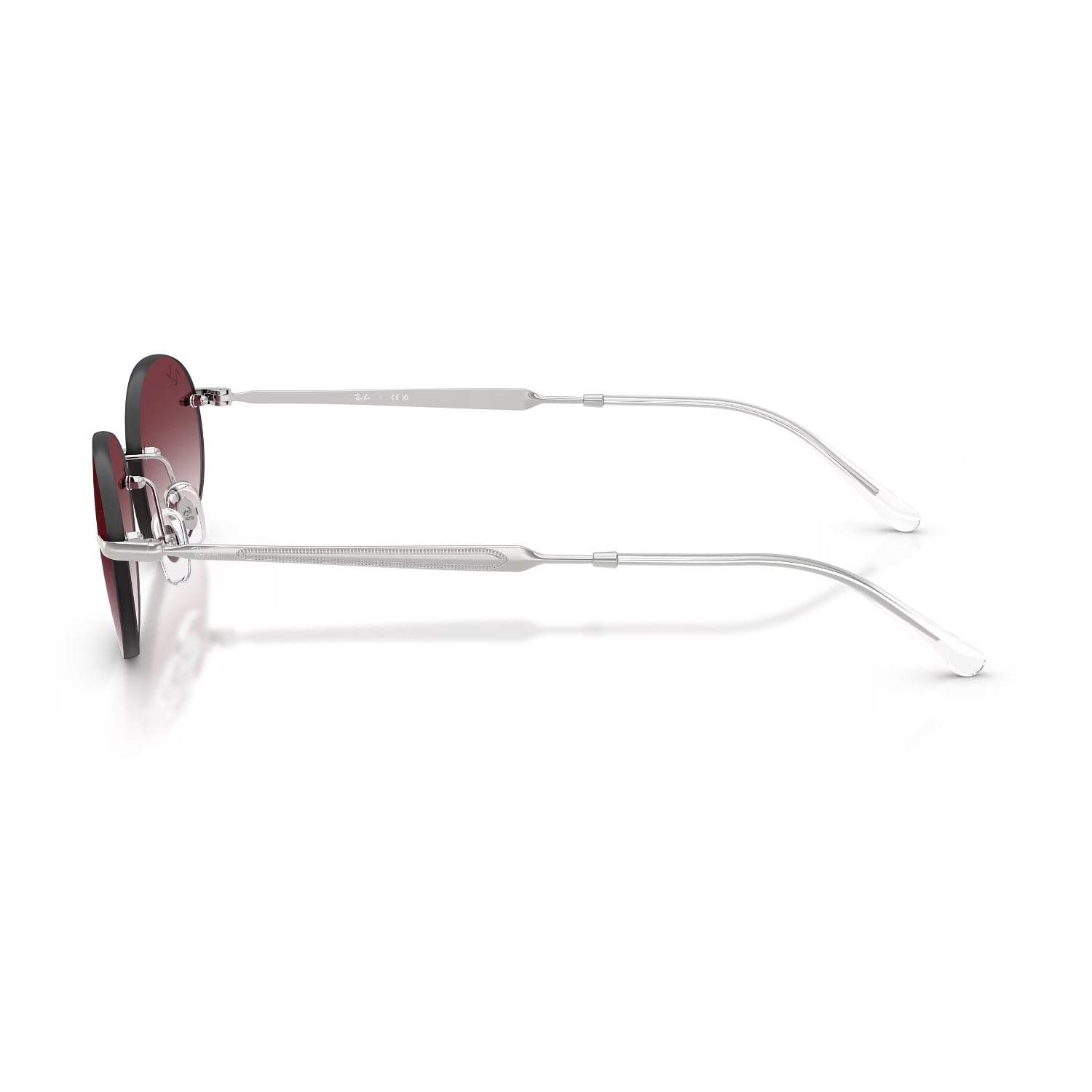 Ray-Ban RB 3767 0038H 54 Unisex Oval Degrade Gümüş Metal Güneş Gözlüğü