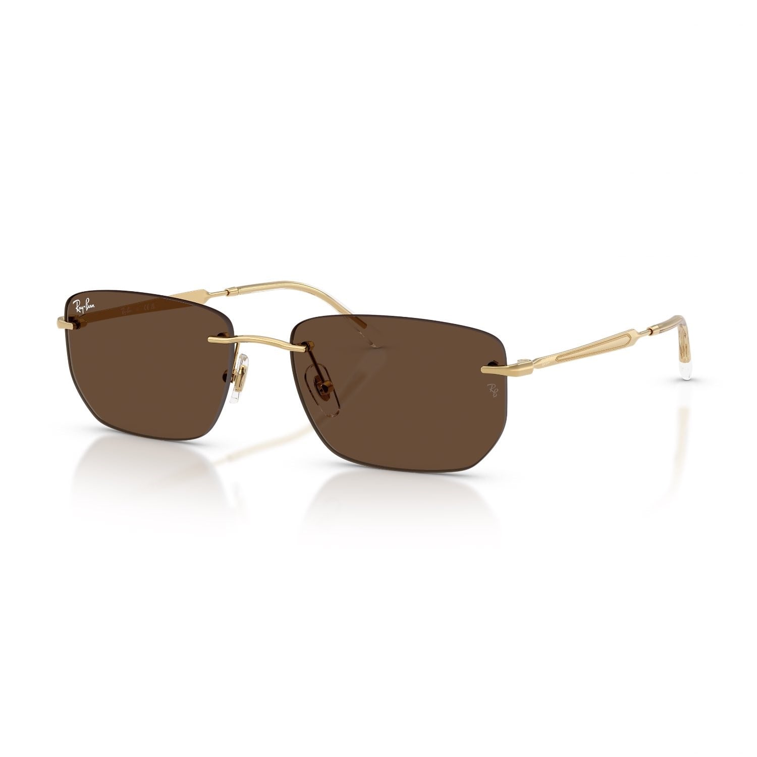 Ray-Ban RB 3768 00173 56 Unisex Geometrik Gold Metal Güneş Gözlüğü